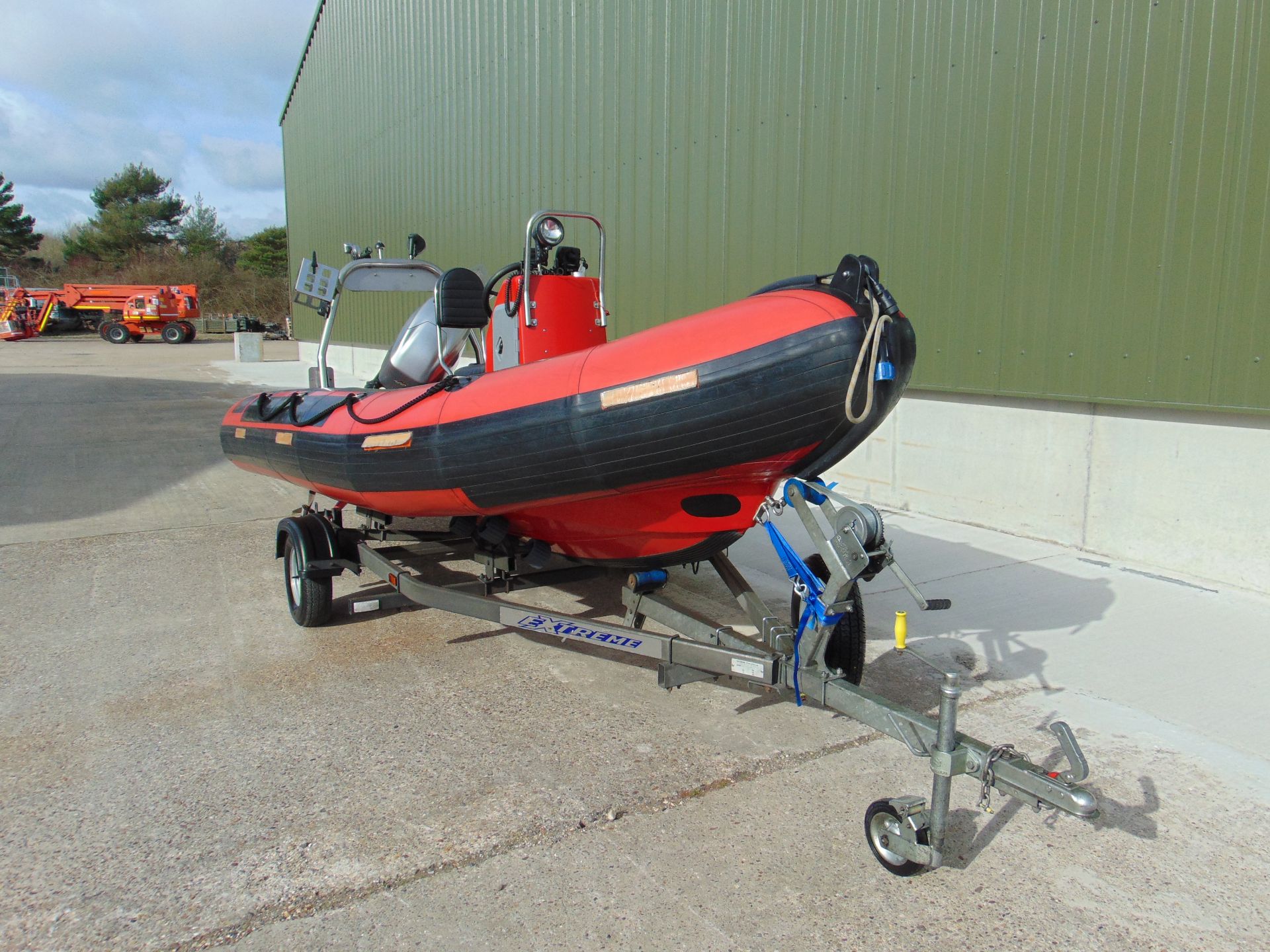 XS-Ribs 4.6M Inflatable w/ Mercury Mariner Four Stroke EFI 60HP Outboard Motor on Trailer. - Image 9 of 57