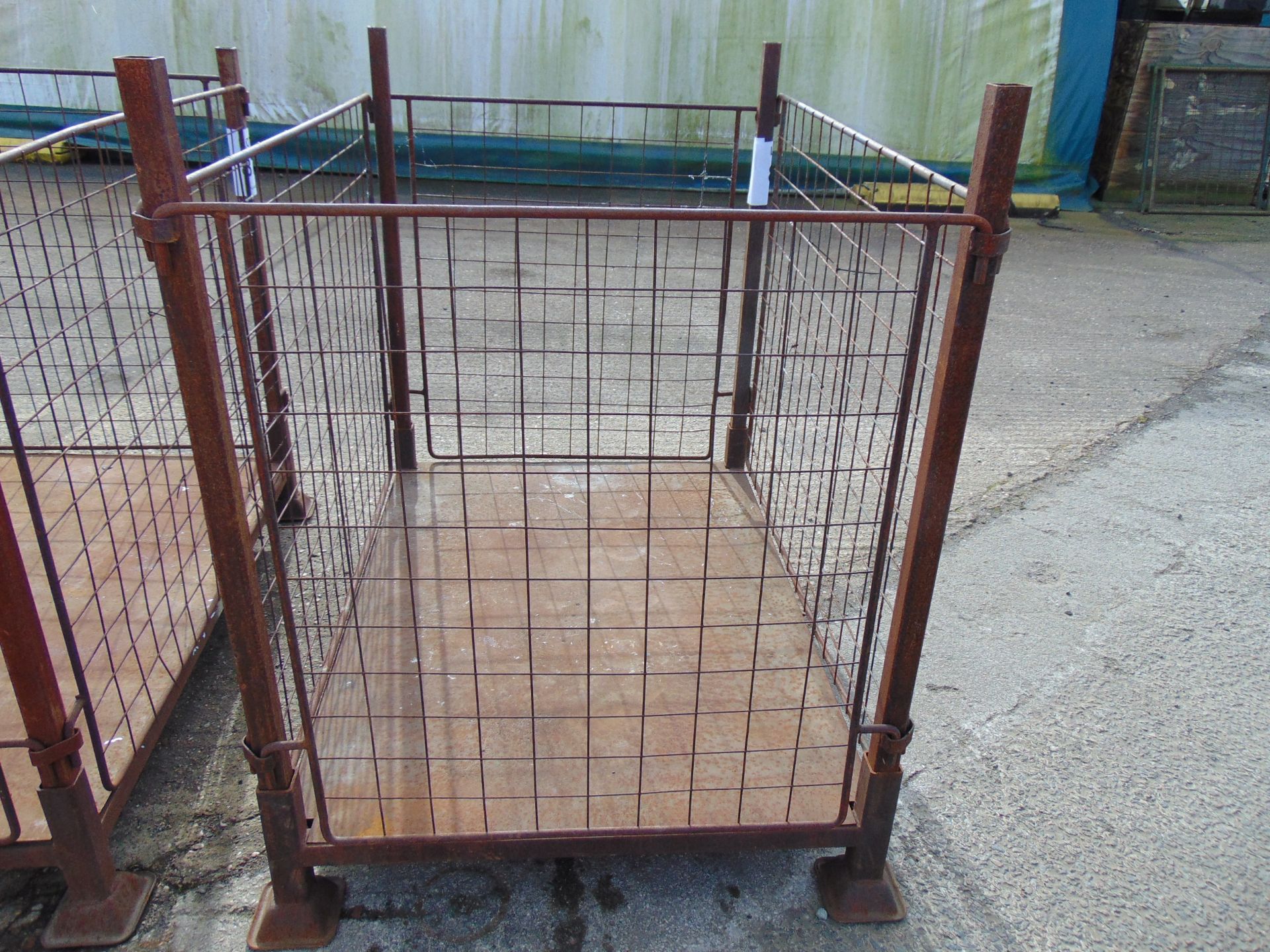 Steel Stacking Stillage with removeable sides and corner posts - Image 3 of 3