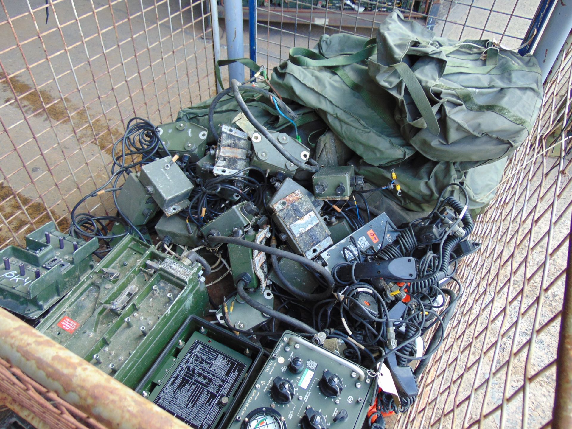 1 x Stillage of Clansman Radio Equipment inc Transmitter, Test Sets, Charger, Cables, Handsets etc - Image 9 of 12
