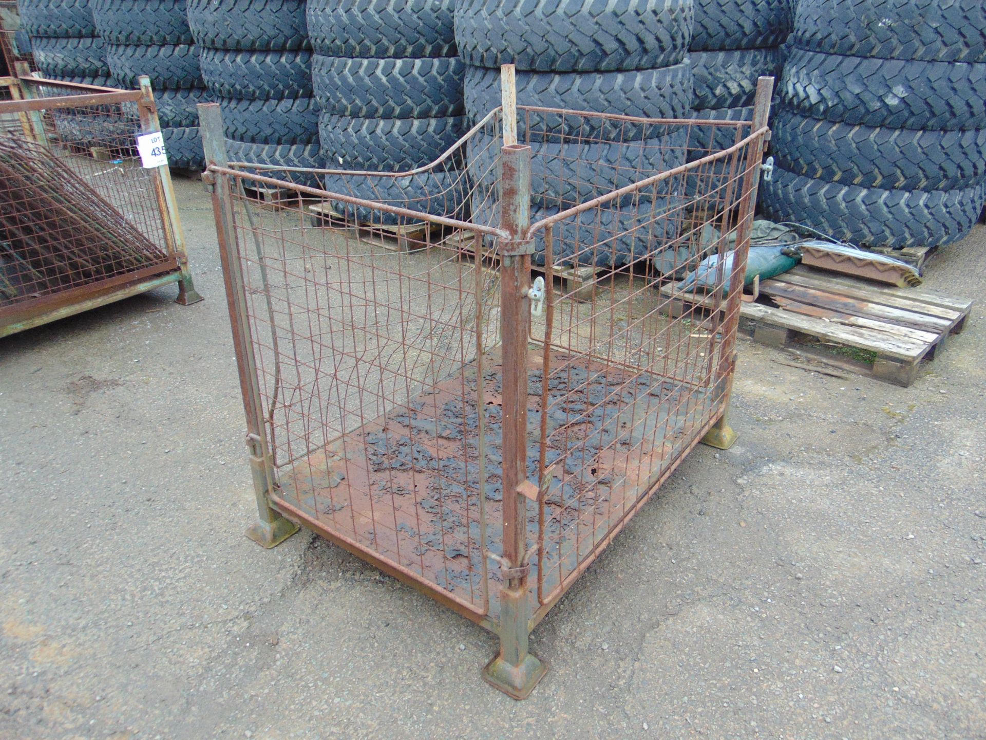 Steel Stacking Stillage w/ Removeable Sides & Corner Posts - Image 2 of 4