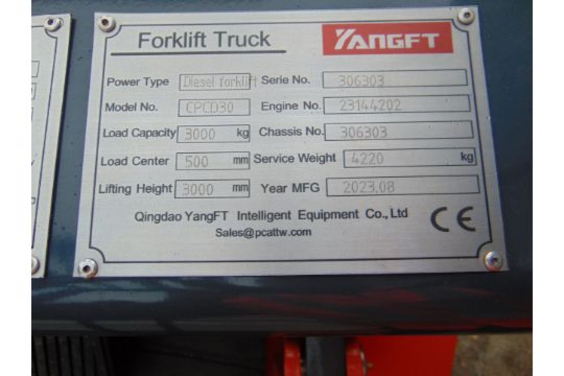 NEW UNUSED 2023 YangFT CPCD 30 K-Series II Diesel Fork Lift Truck - Image 33 of 33