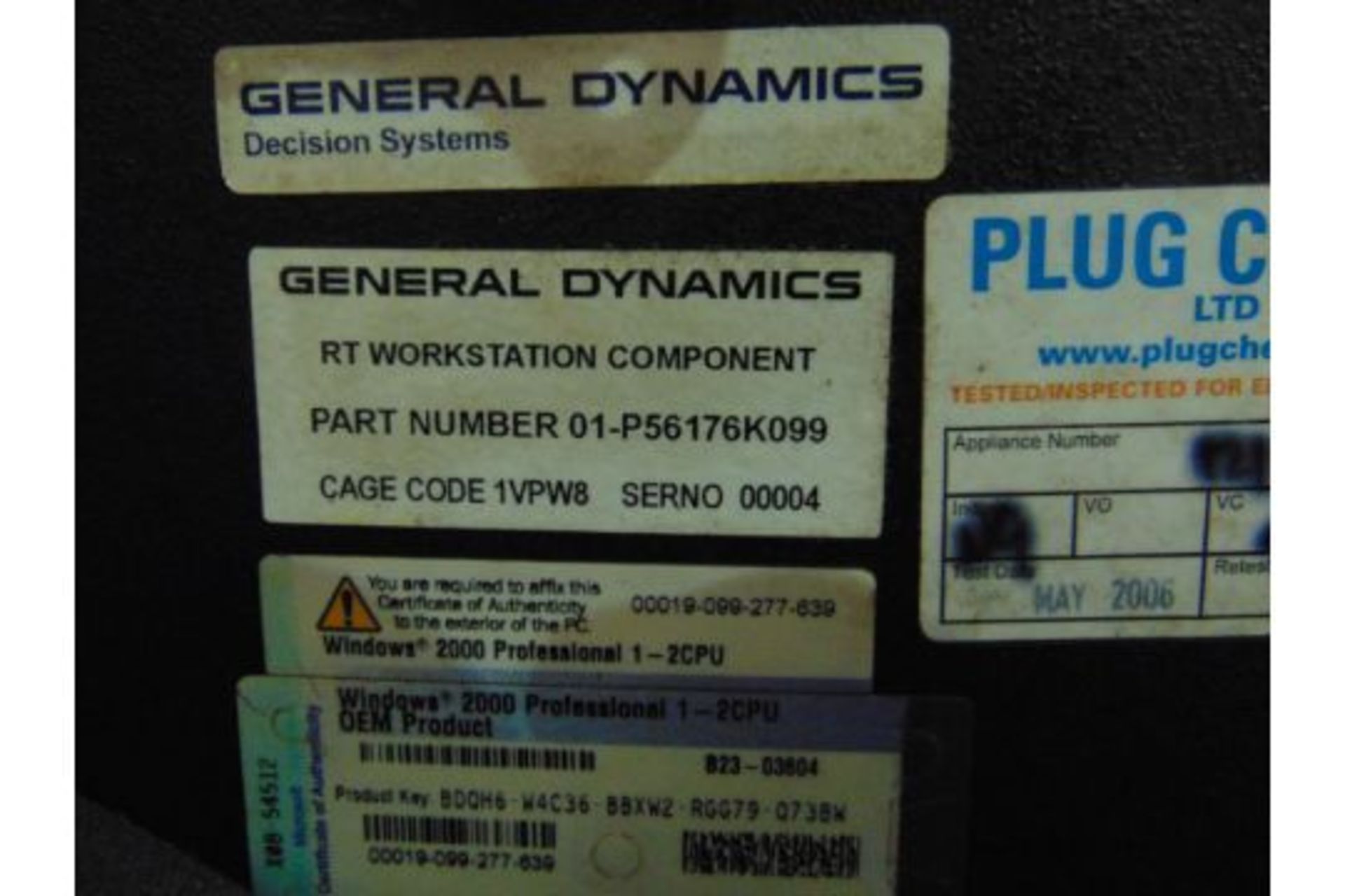 General Dynamic Military Ruggedized Portable Computer w/ Protective Transport Case - Bild 12 aus 14