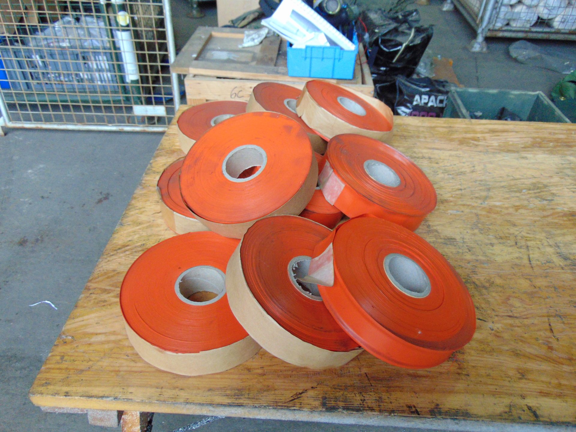 10 x Rolls of Orange Mine Tape - Image 5 of 5