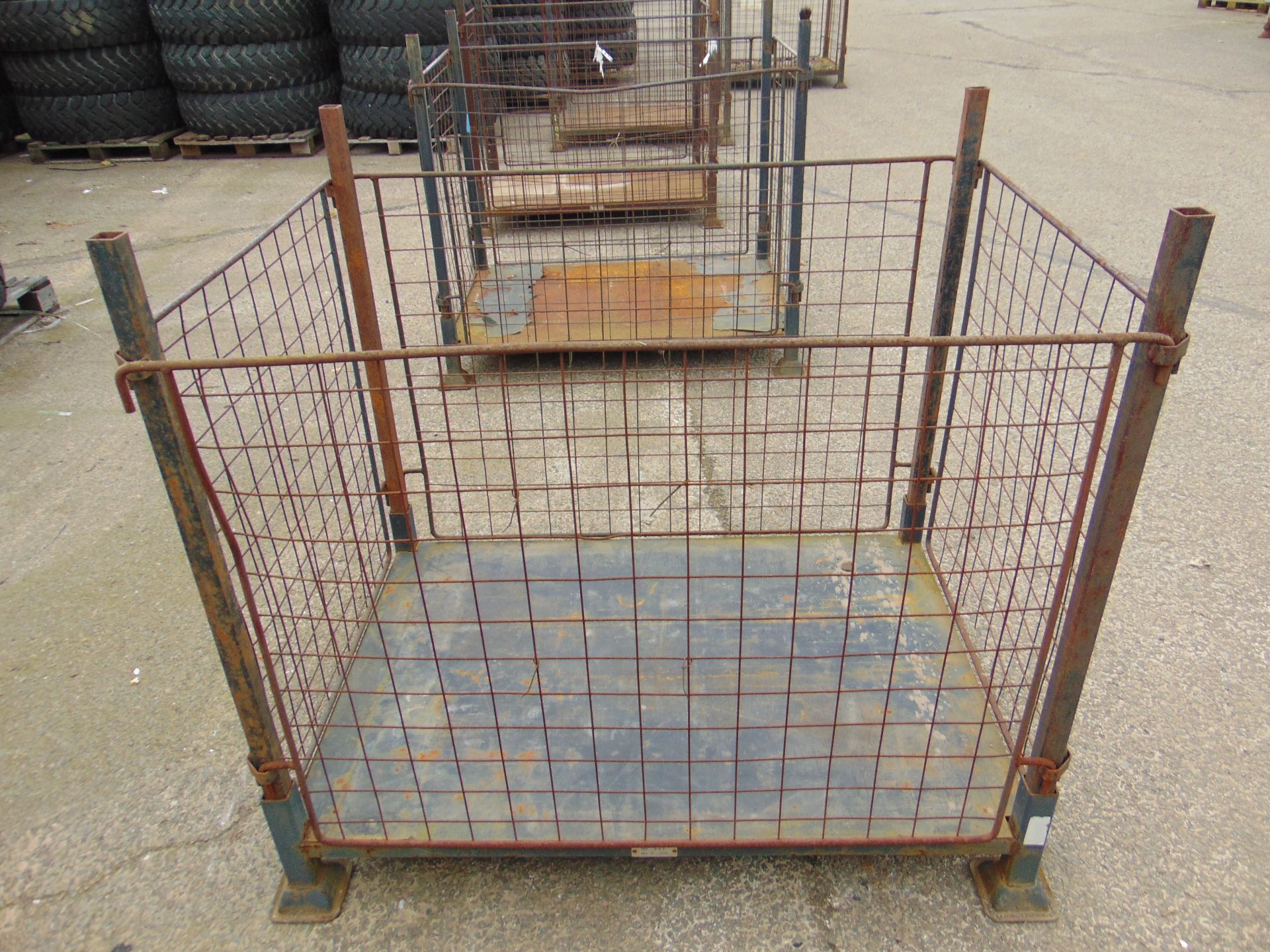 Steel Stacking Stillage W/ Removable Posts & Sides