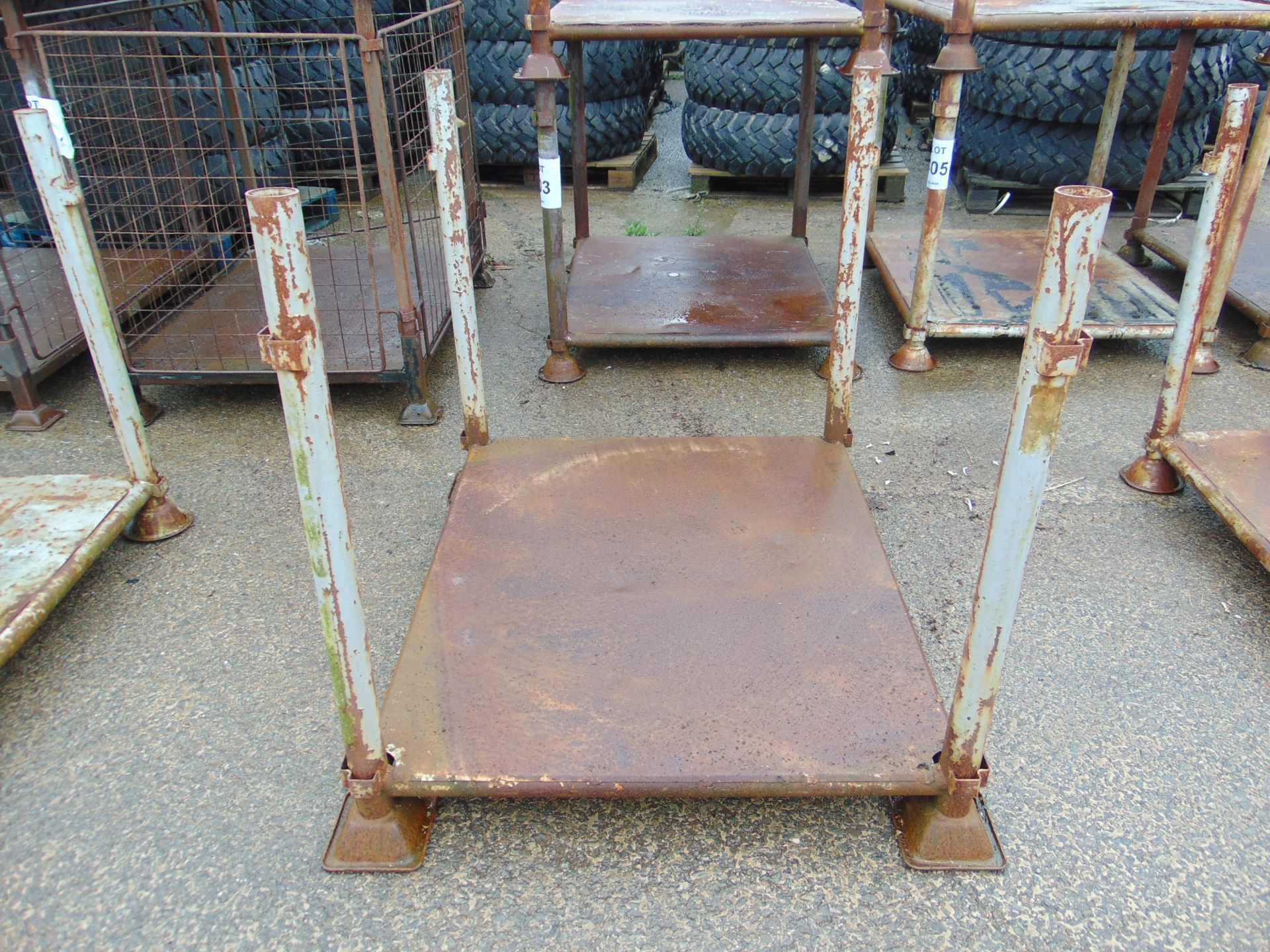 MOD STEEL STACKING POST STILLAGE - Image 3 of 3