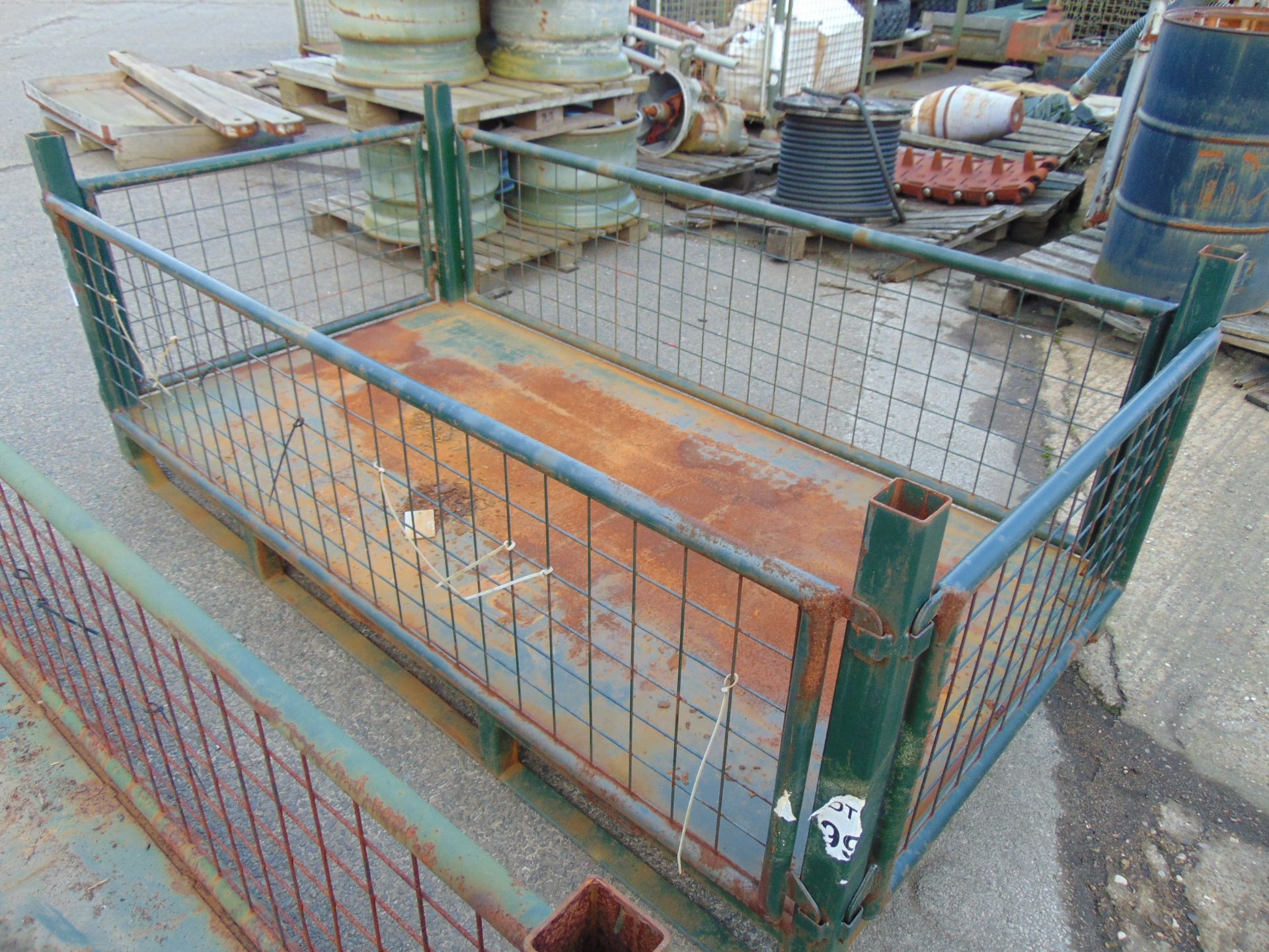 MOD Heavy Duty Stacking Steel Stillage Post Pallet - Image 3 of 3