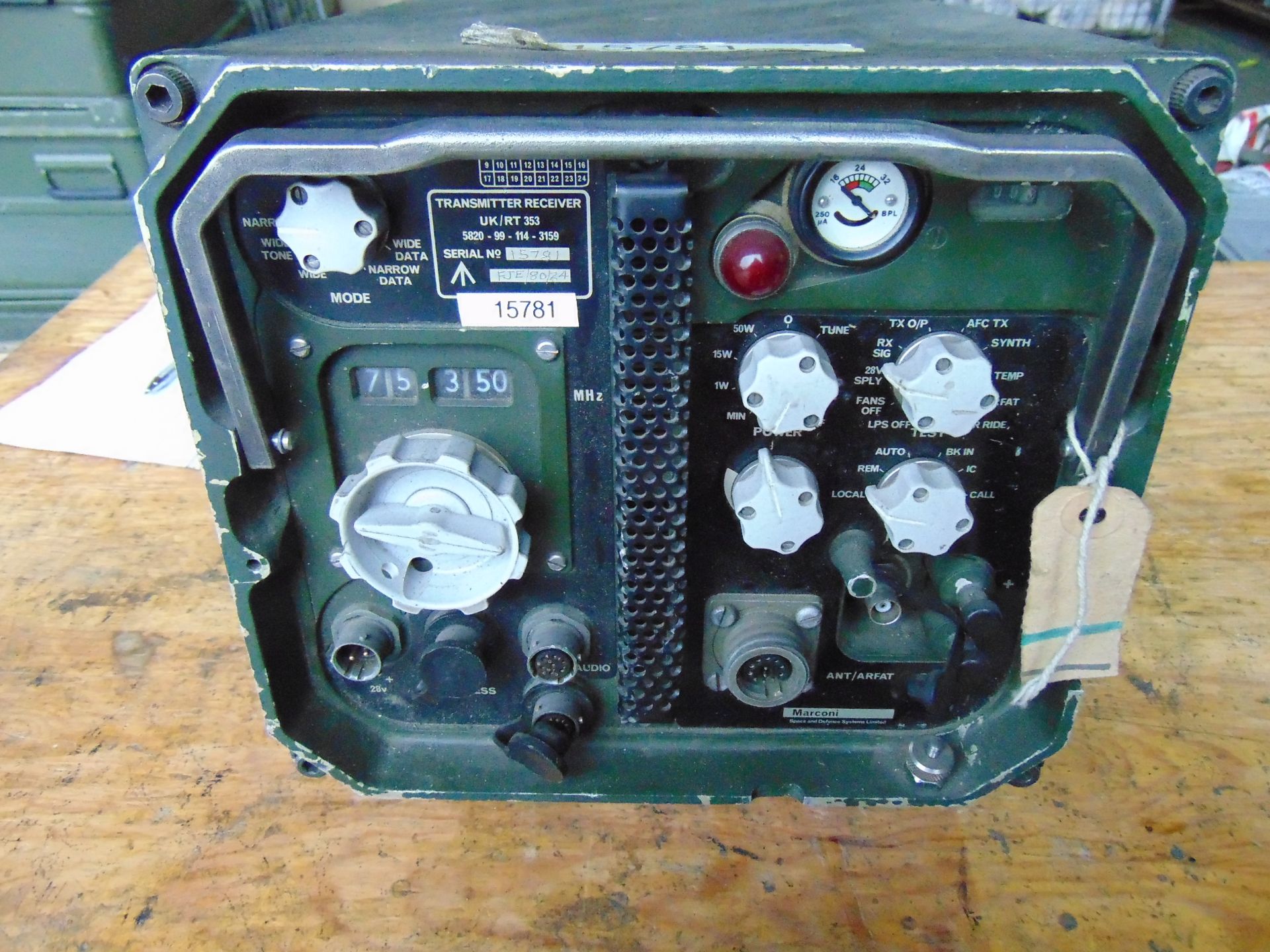 Clansman RT/UK 353 Vehicle Mounted Transmitter Receiver - Image 2 of 5
