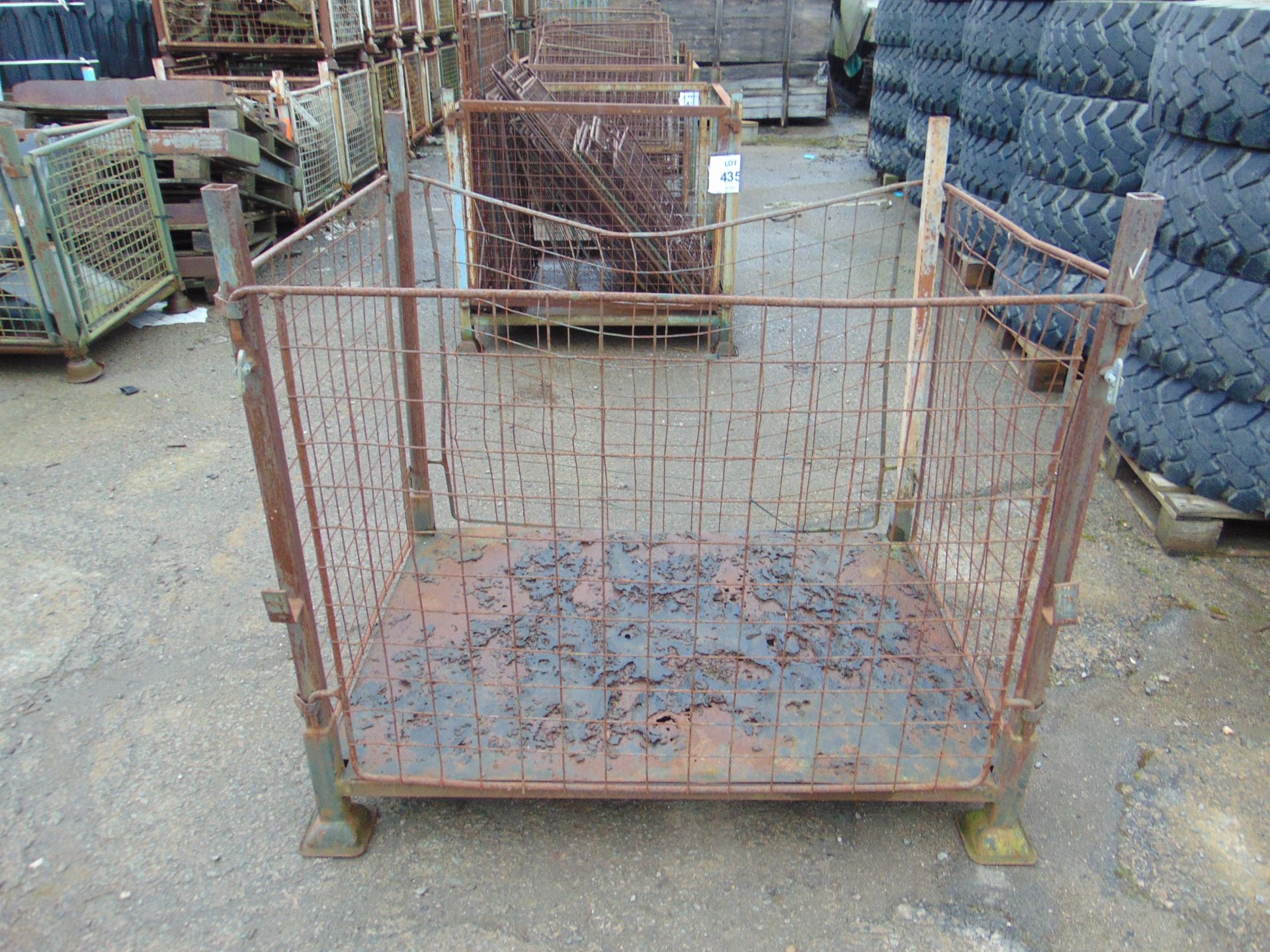 Steel Stacking Stillage w/ Removeable Sides & Corner Posts