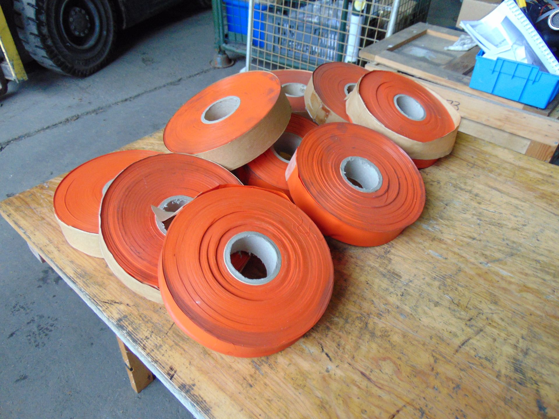 10 x Rolls of Orange Mine Tape - Image 4 of 5