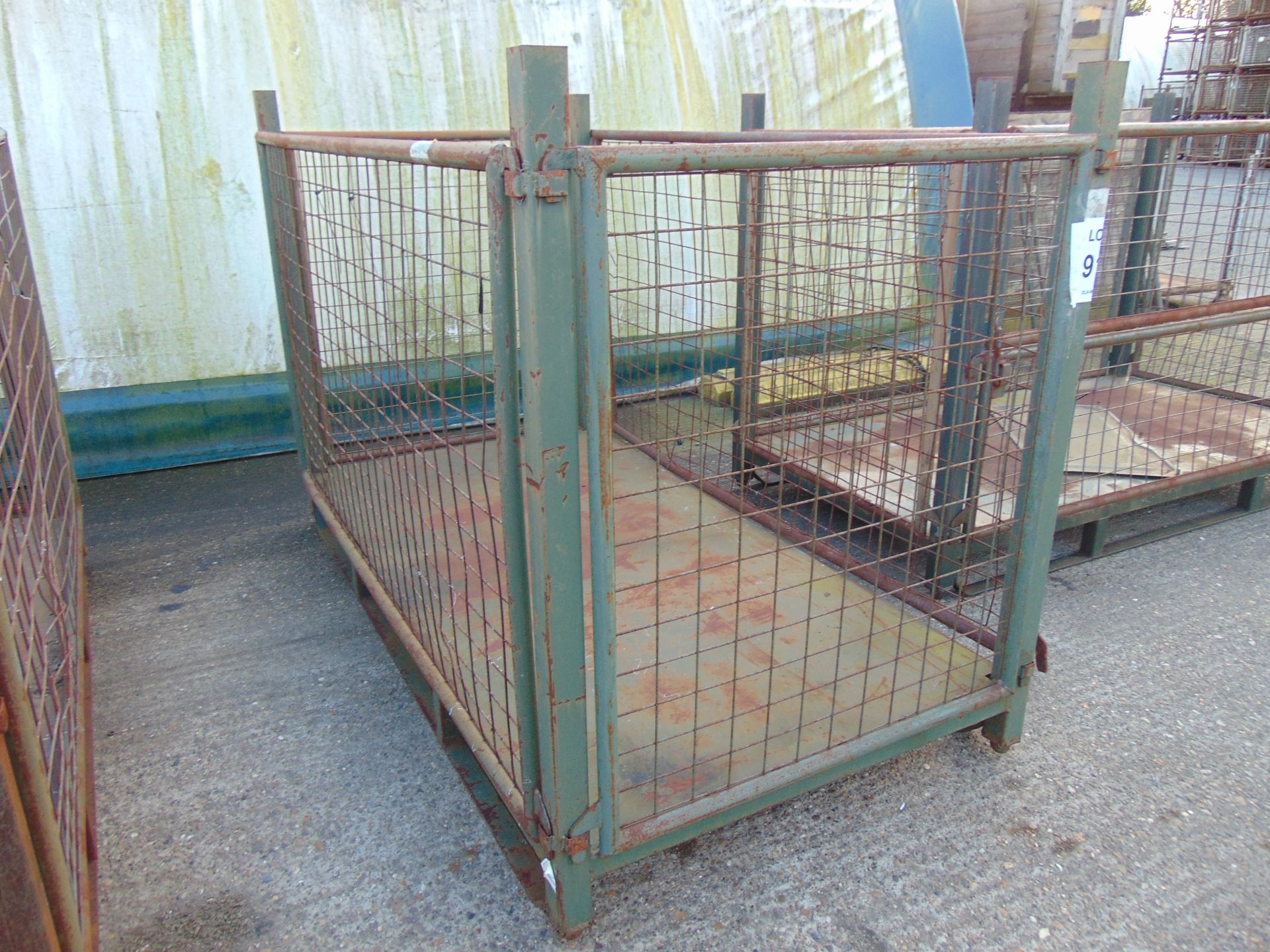 MOD Heavy Duty Stacking Steel Stillage Post Pallet - Bild 3 aus 3