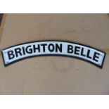 Cast Iron Brighton Belle Railway Engine Sign