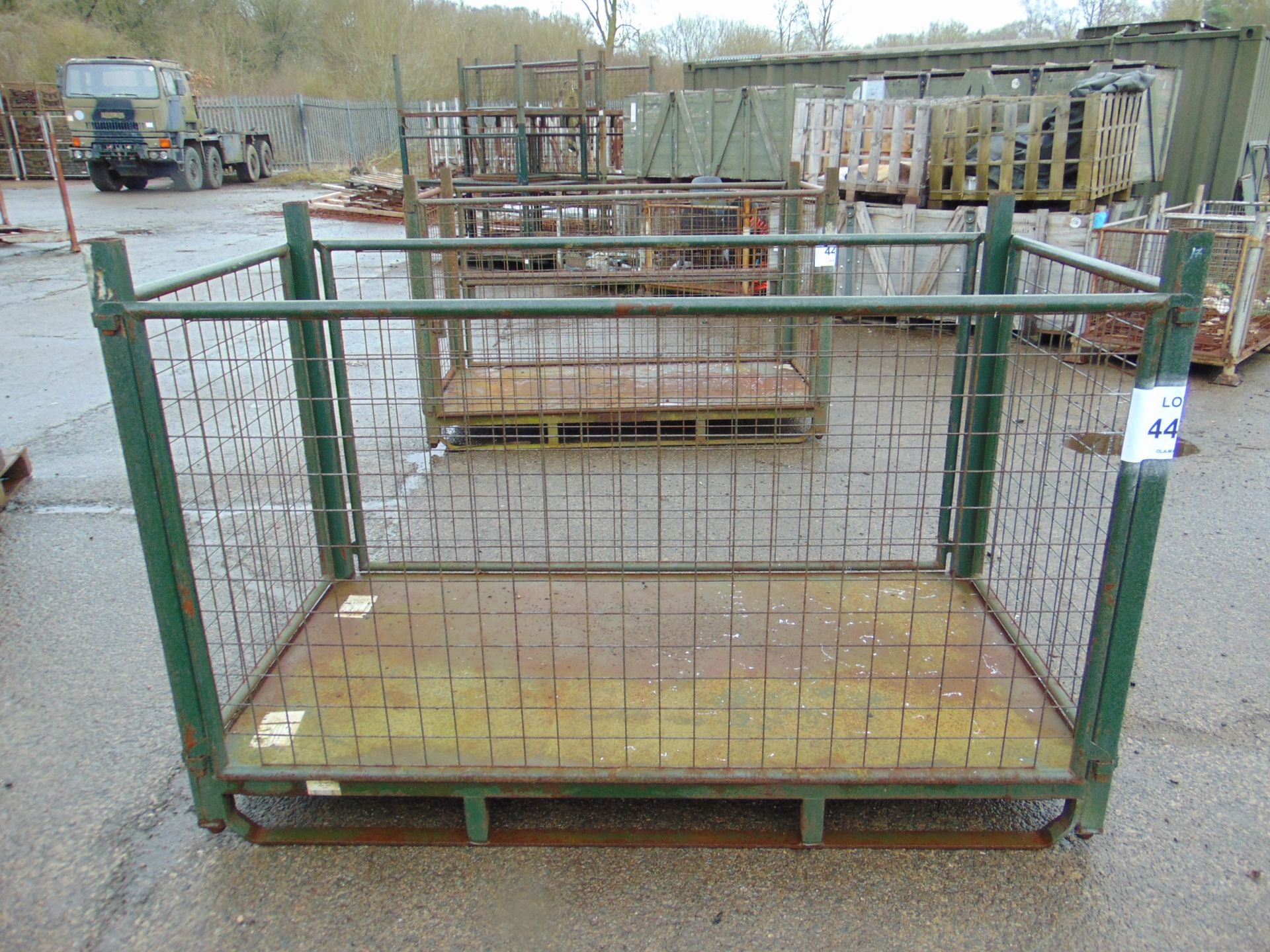 Heavy Duty MOD Steel Stacking Stillage w/ Removeable Side Bars & Corner Posts