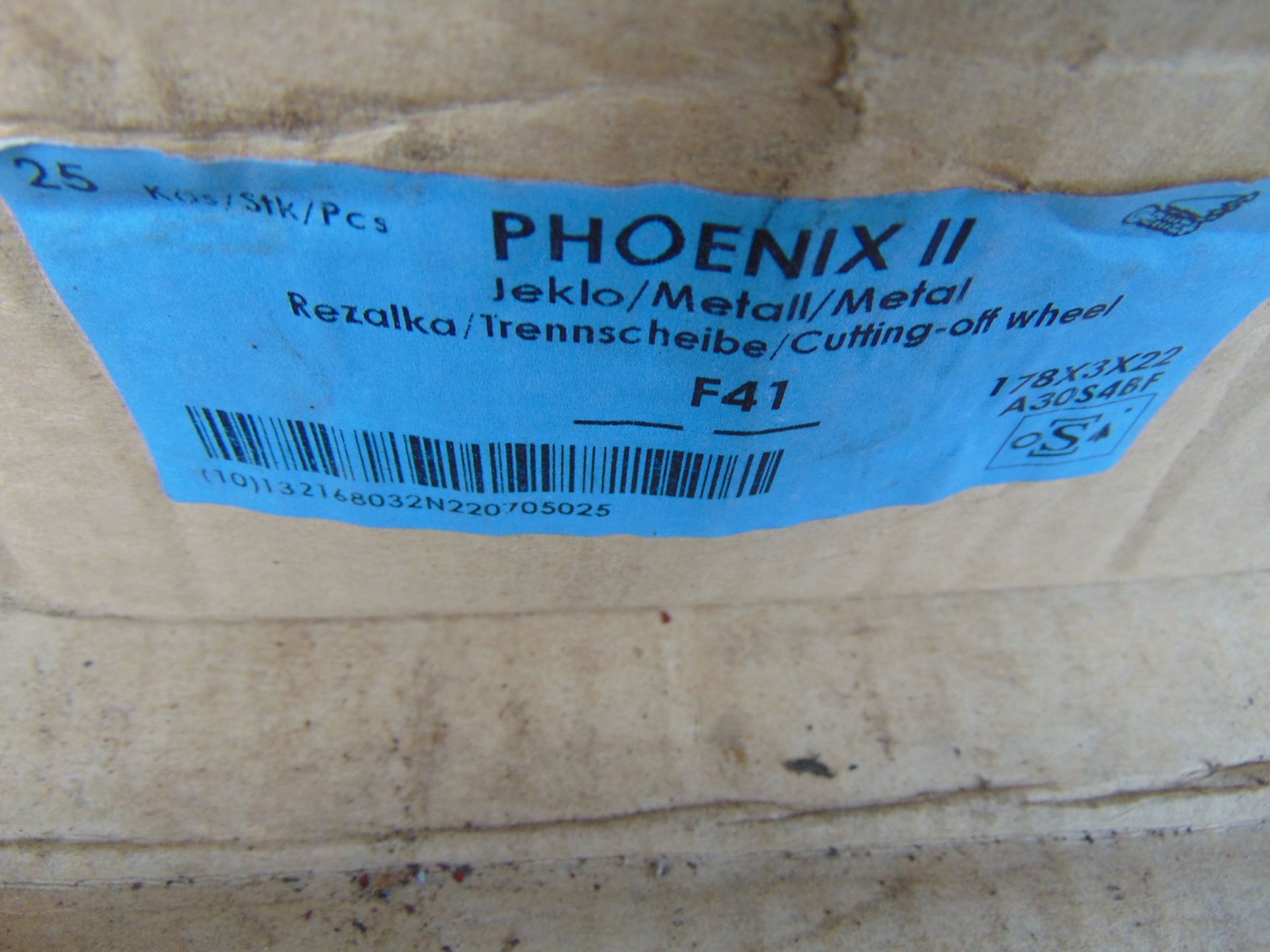 1 x Box of 25 Phoenix Metal Cutting Discs - Bild 3 aus 4