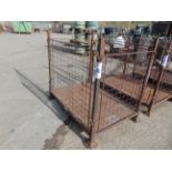 Steel Stacking Stillage with removeable sides and corner posts