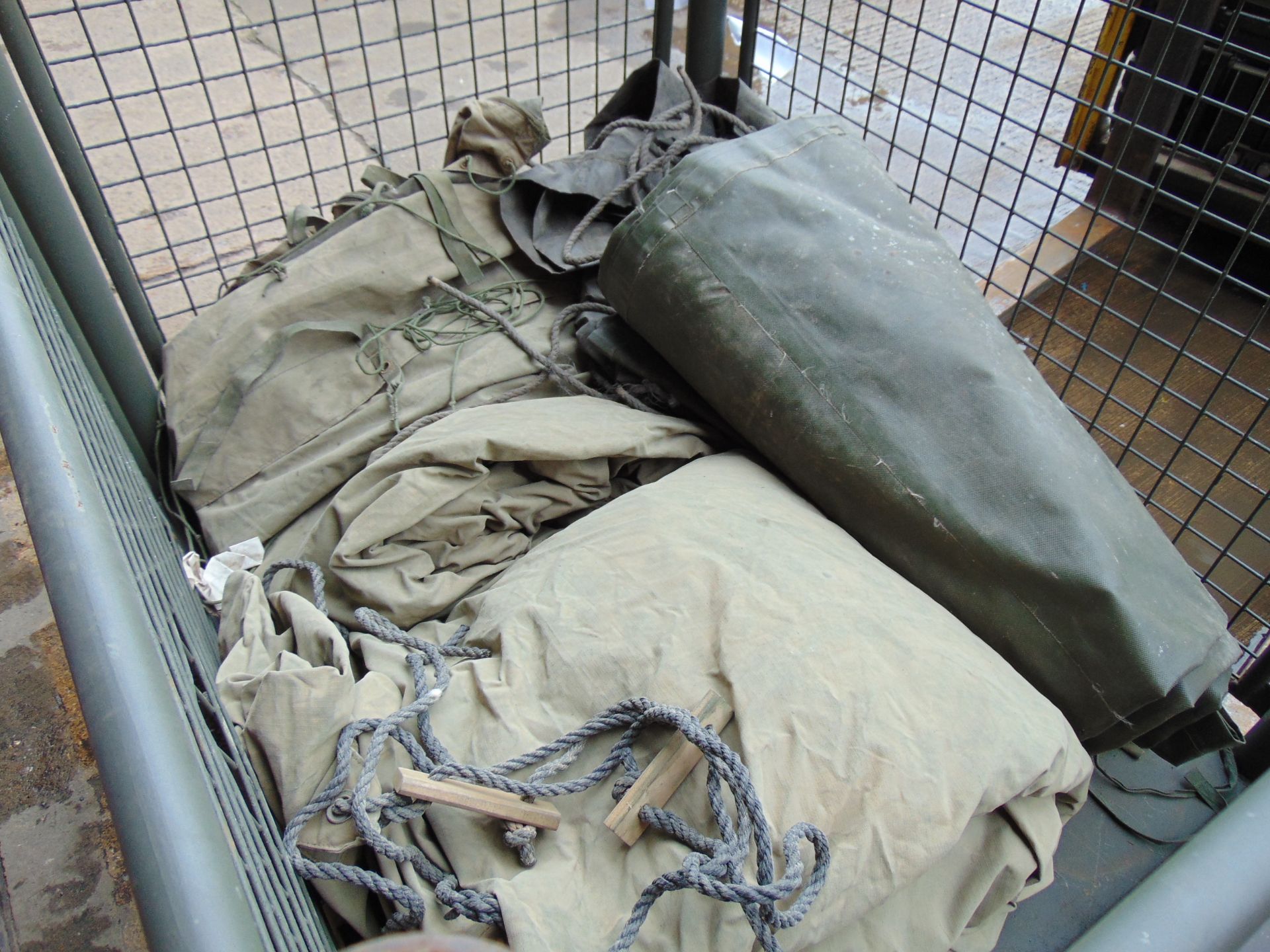 1 x Stillage of Tarpaulins, Canvas Sheets and Side Tents - Image 4 of 5