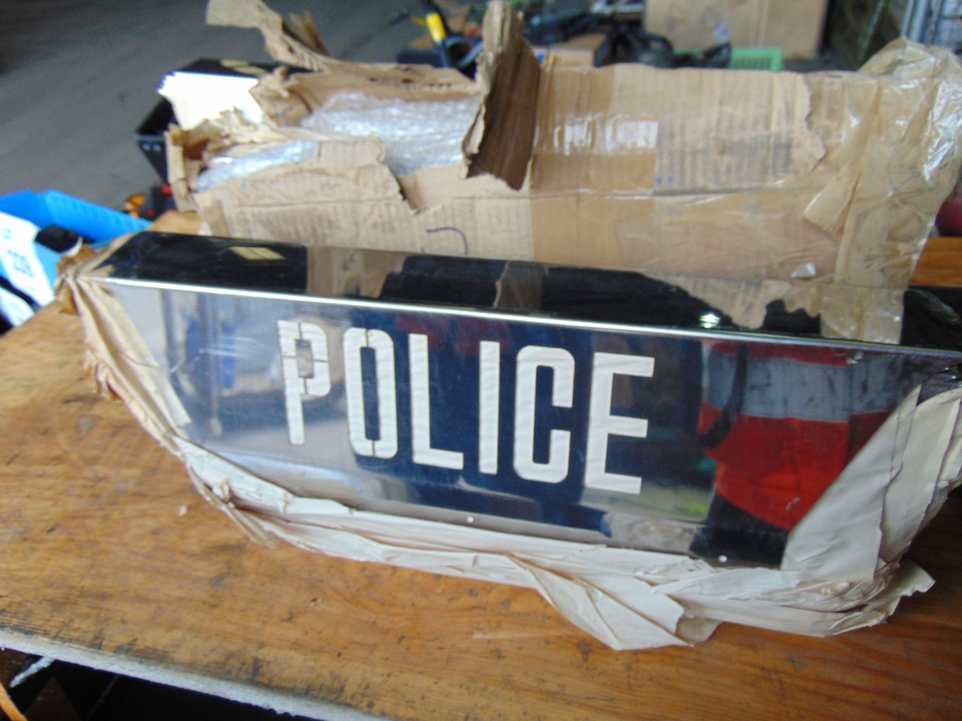 5 Packs of New Unissued Stainless Steel Police Signs etc - Image 4 of 5