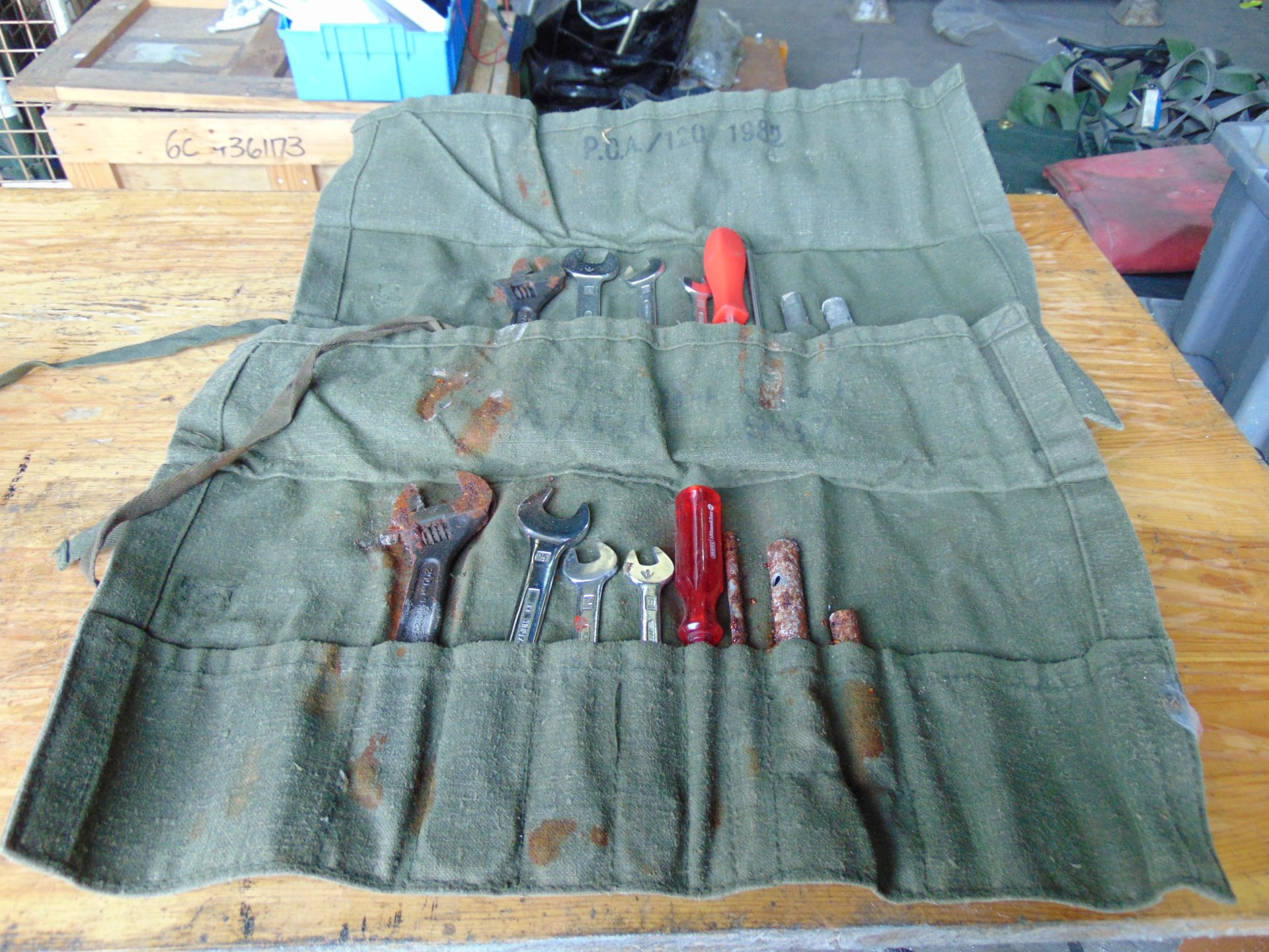 2 x Rare Land Rover FFR Tool Kit in Canvas Roll - Image 5 of 5