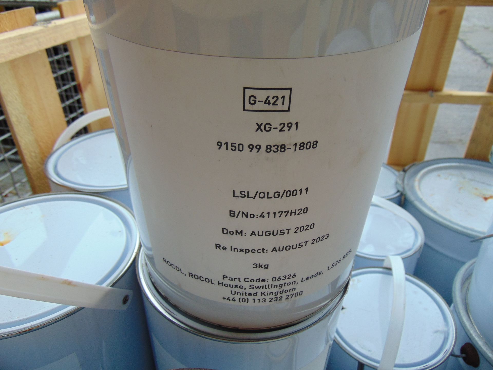 40 x 5 Litre 3Kg Tins of Rocol XG 291 High Performance General Purpose Grease. - Image 2 of 4