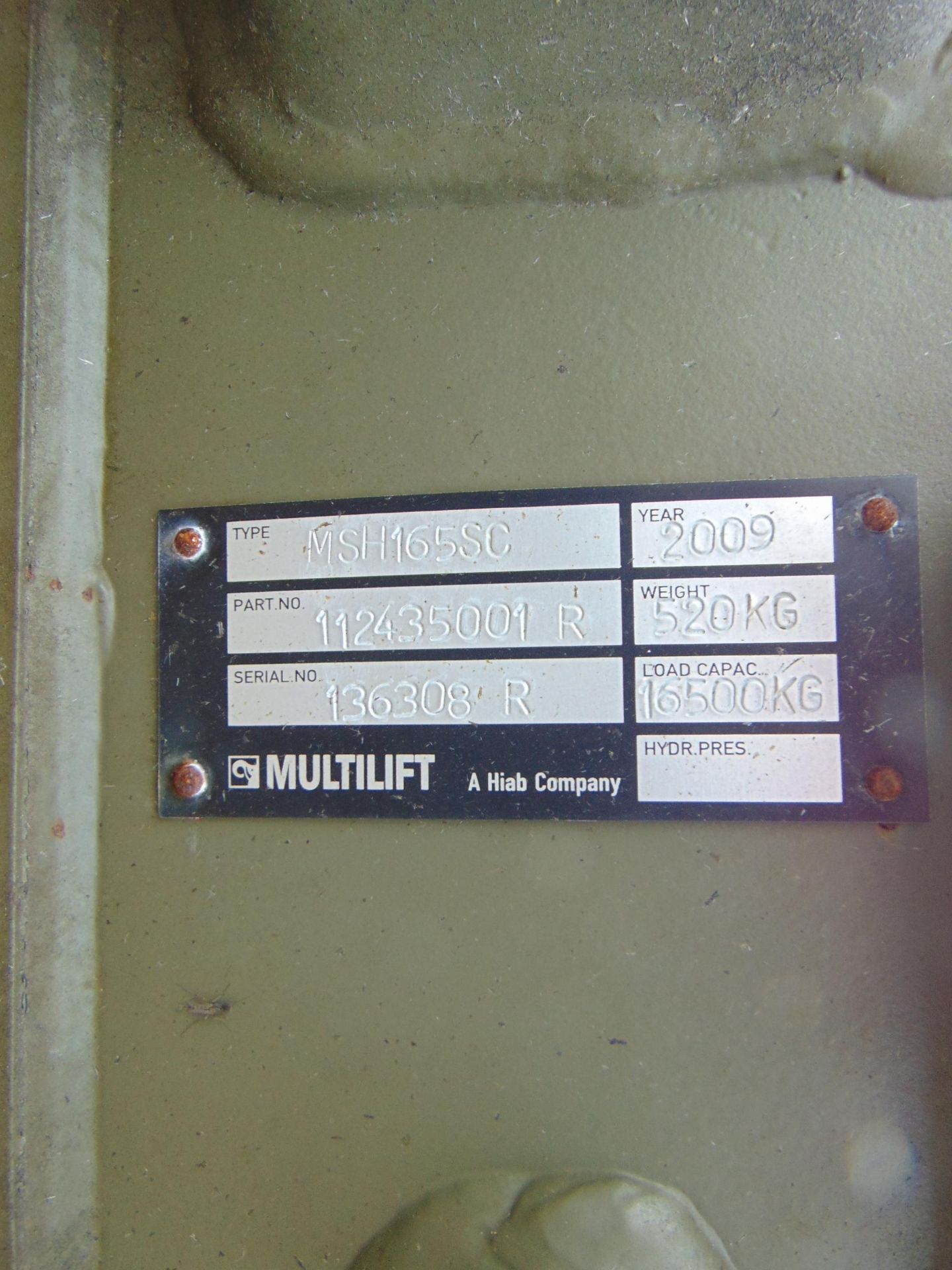 Unissued Multilift MSH165SC 16.5T Hydraulic Container Hook Loading System - Image 20 of 20