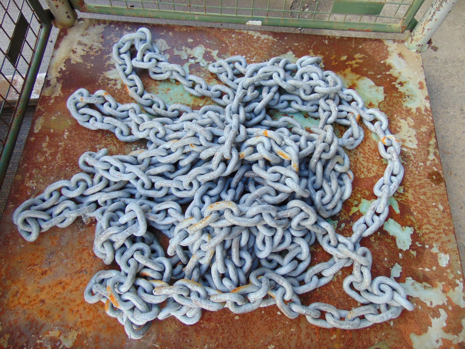1 x Stillage of New Unissued Galvanised Mooring / Recovery Chain
