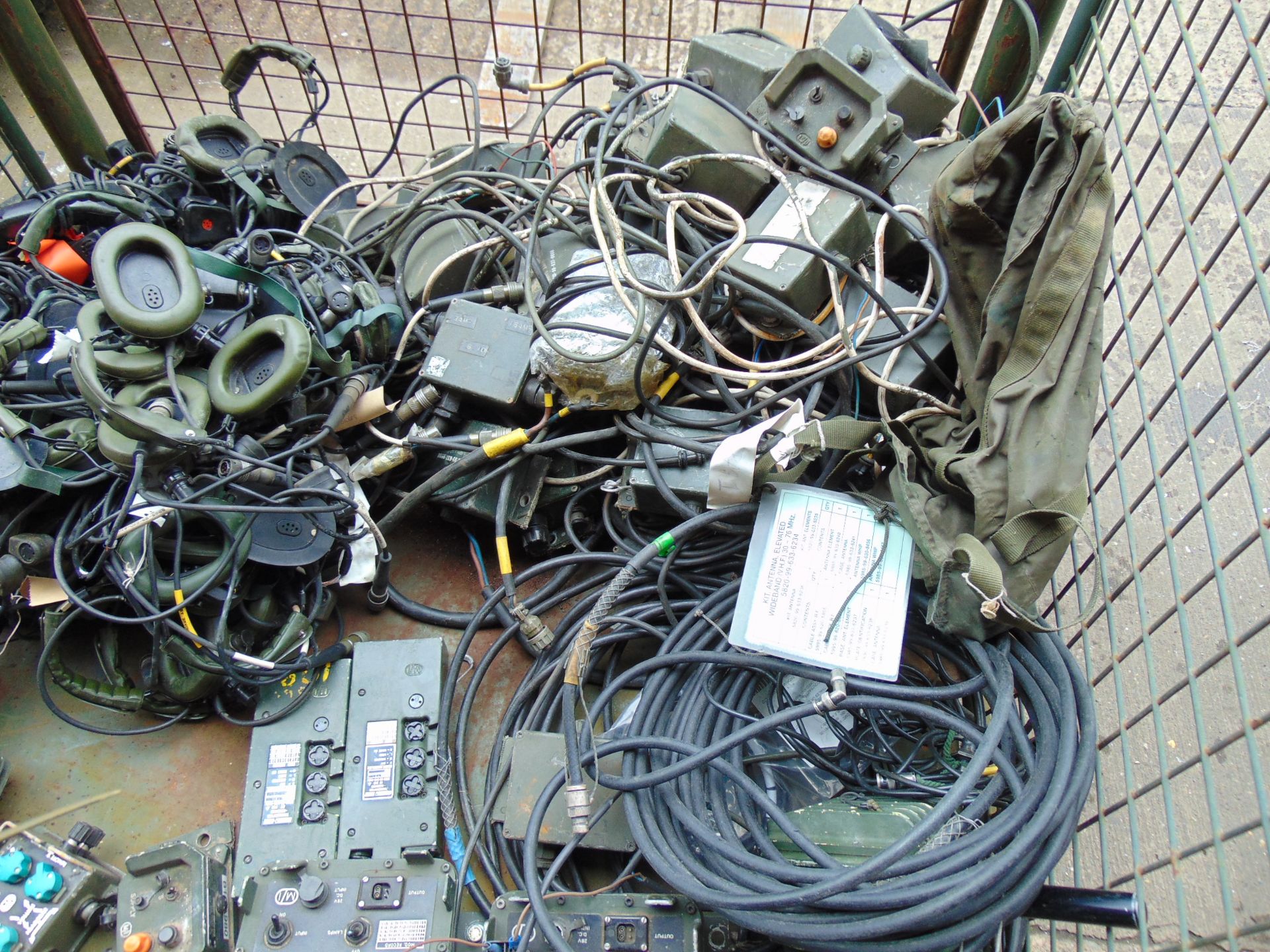 1 x Stillage of Clansman Radio Equipment Inc Headsets / Handsets, Transmitters, power boxes etc - Image 2 of 6