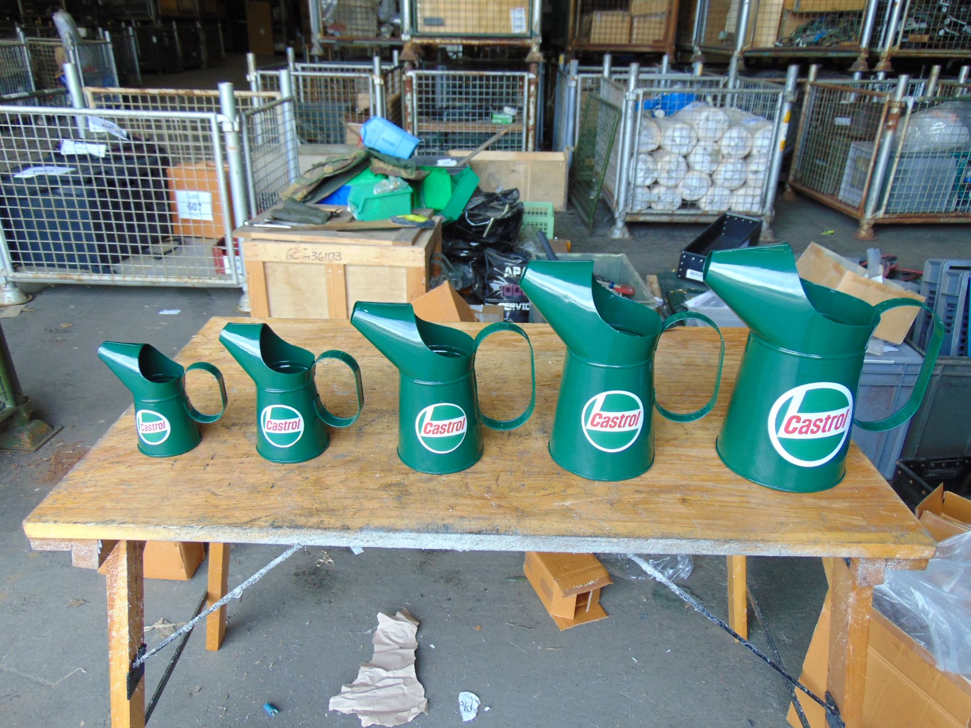 Set of 5 New Unissued Castrol Oil Jugs - Image 10 of 10