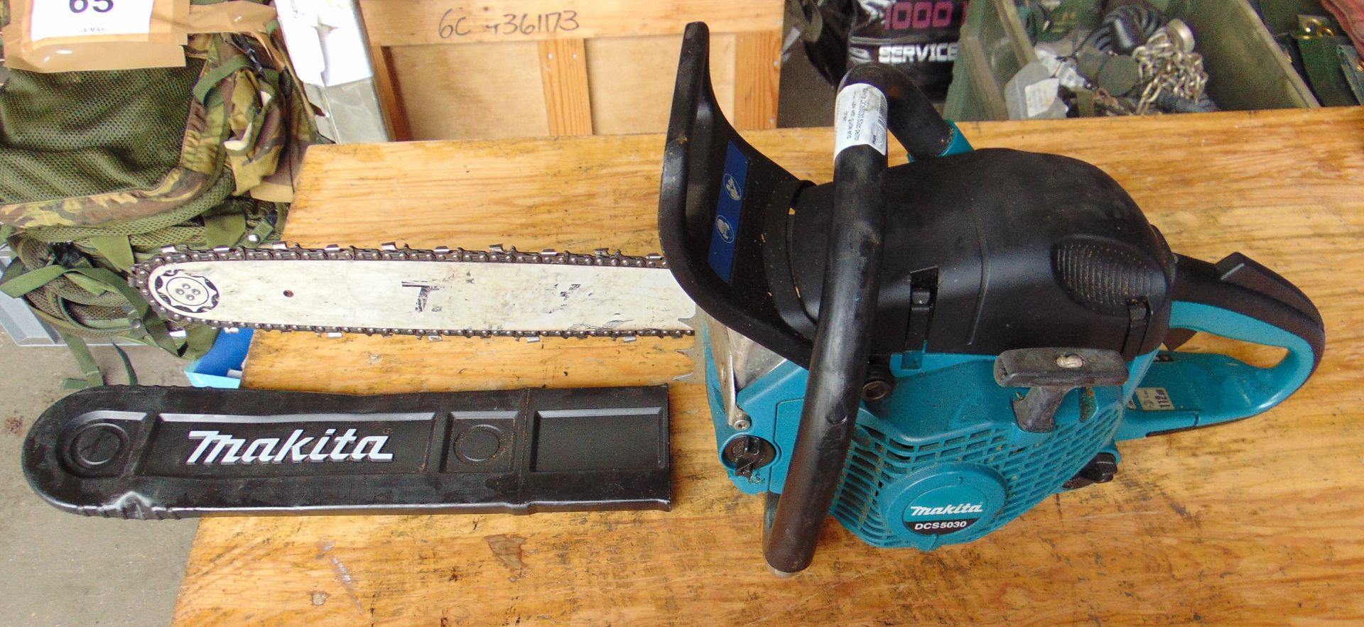 MAKITA DCS 5030 50CC Chainsaw c/w Chain Guard from MoD. - Image 2 of 4