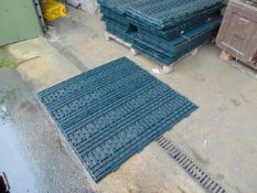 38 x Arca Systems Plastic Interlocking Flooring Sections - 120cm x 60cm