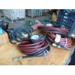 3 x Unissued Schrader Air Lines and Tyre Inflators