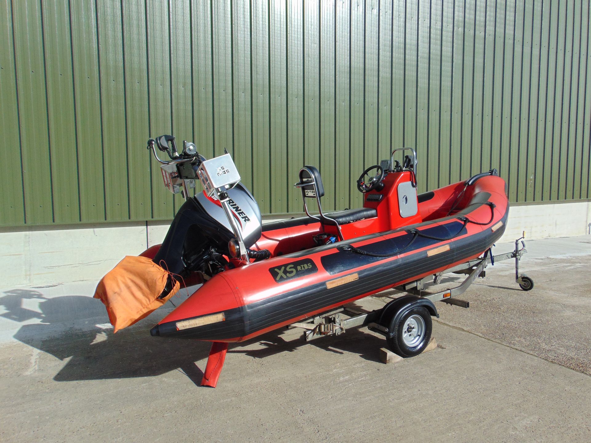 XS-Ribs 4.6M Inflatable w/ Mercury Mariner Four Stroke EFI 60HP Outboard Motor on Trailer. - Image 3 of 57