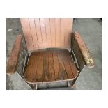 RARE ANTIQUE CINEMA SEAT VERY UNUSUAL.