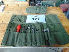 2 x Rare Land Rover FFR Tool Kit in Canvas Roll