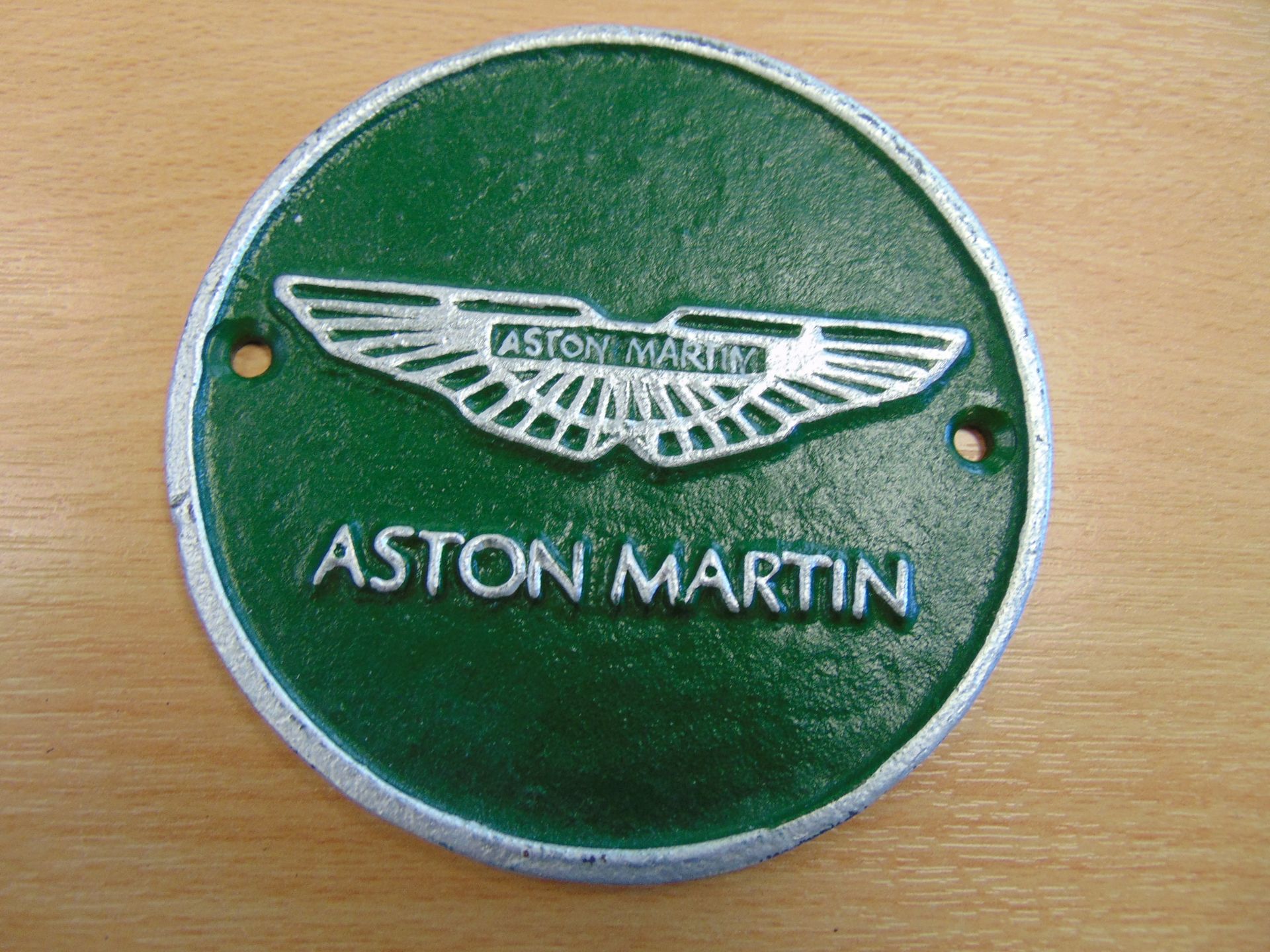 2 x Aston Martin Polished Aluminium Signs and Plaque - Image 3 of 7