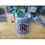 Rolls Royce 2 Gall Oil/Fuel Can Oval with Brass Cap