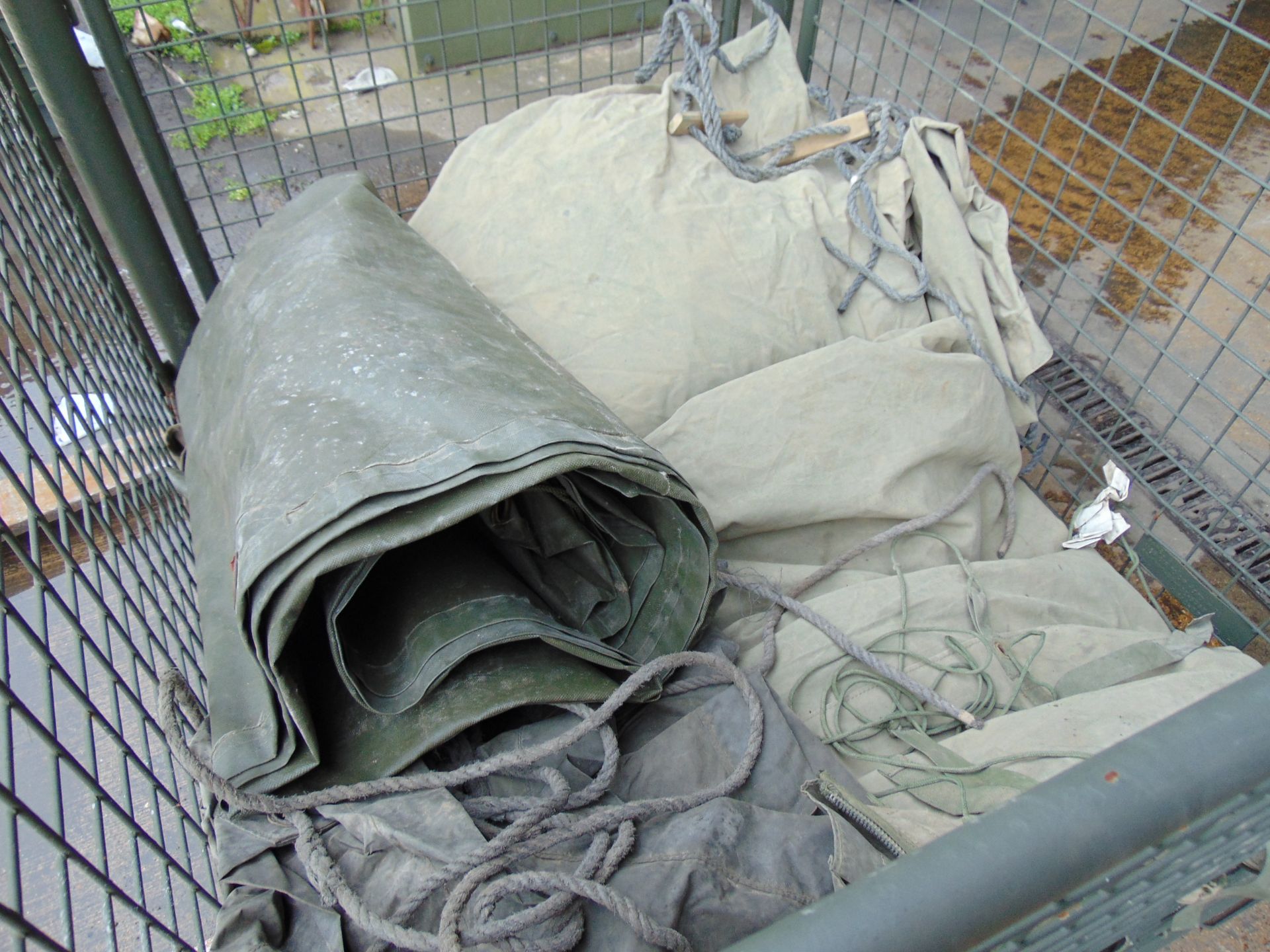 1 x Stillage of Tarpaulins, Canvas Sheets and Side Tents - Image 3 of 5