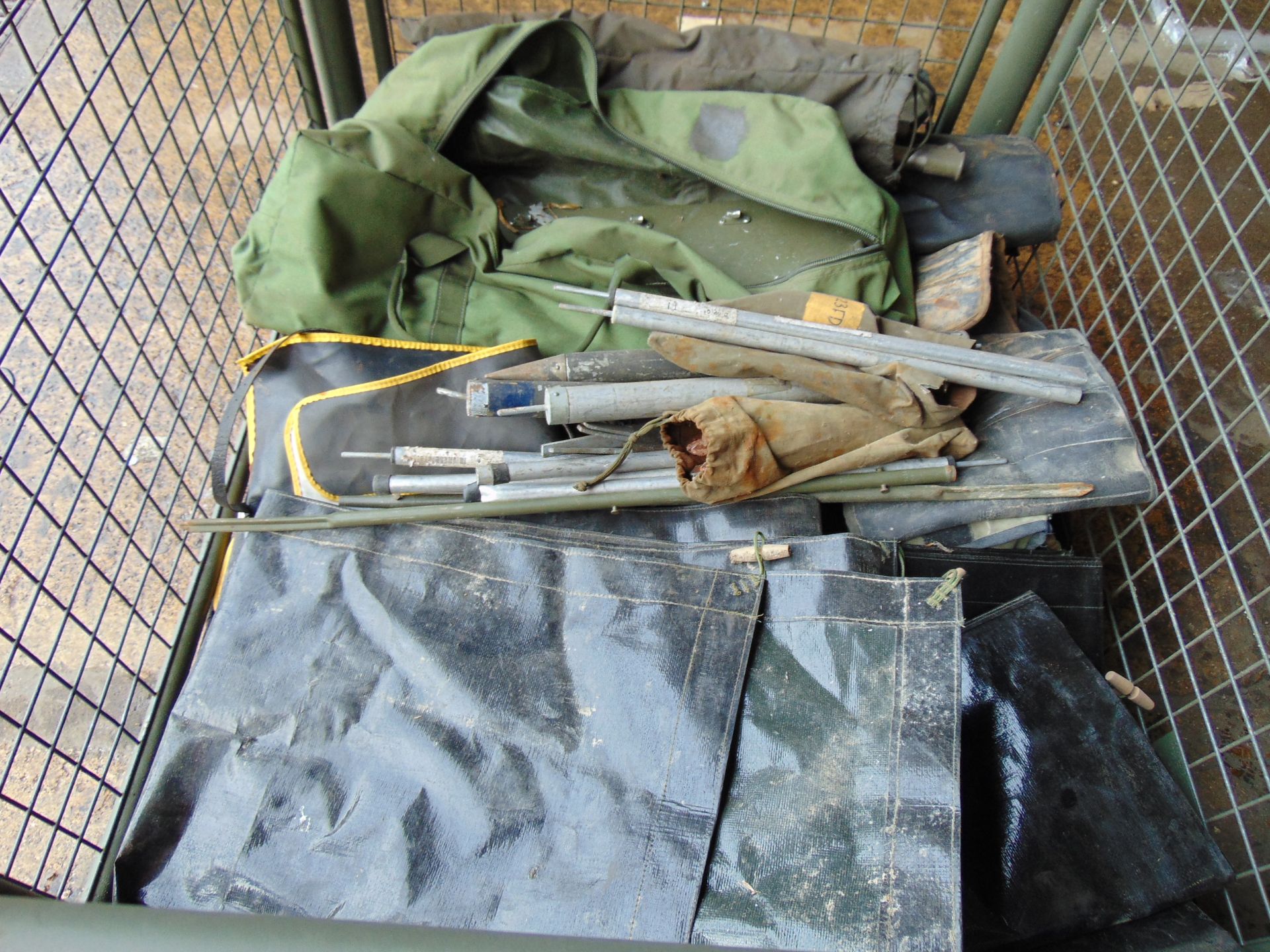 1 x Stillage Ground Sheets, Tool Rolls, Bags, Tent Pols, Pegs etc - Image 5 of 6