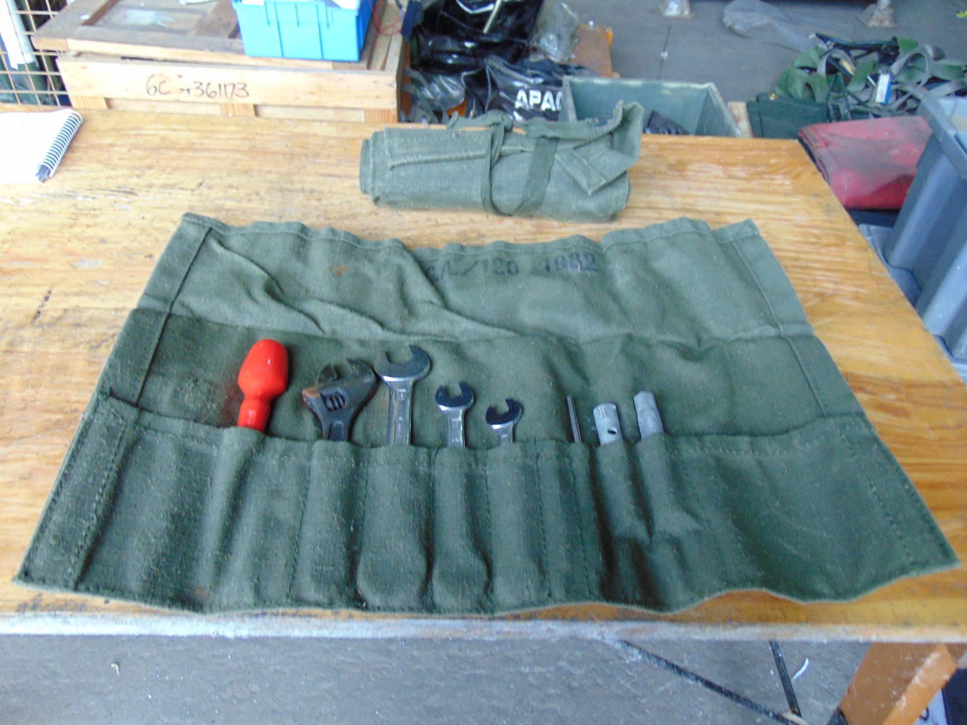 2 x Rare Land Rover FFR Tool Kit in Canvas Roll - Image 3 of 4