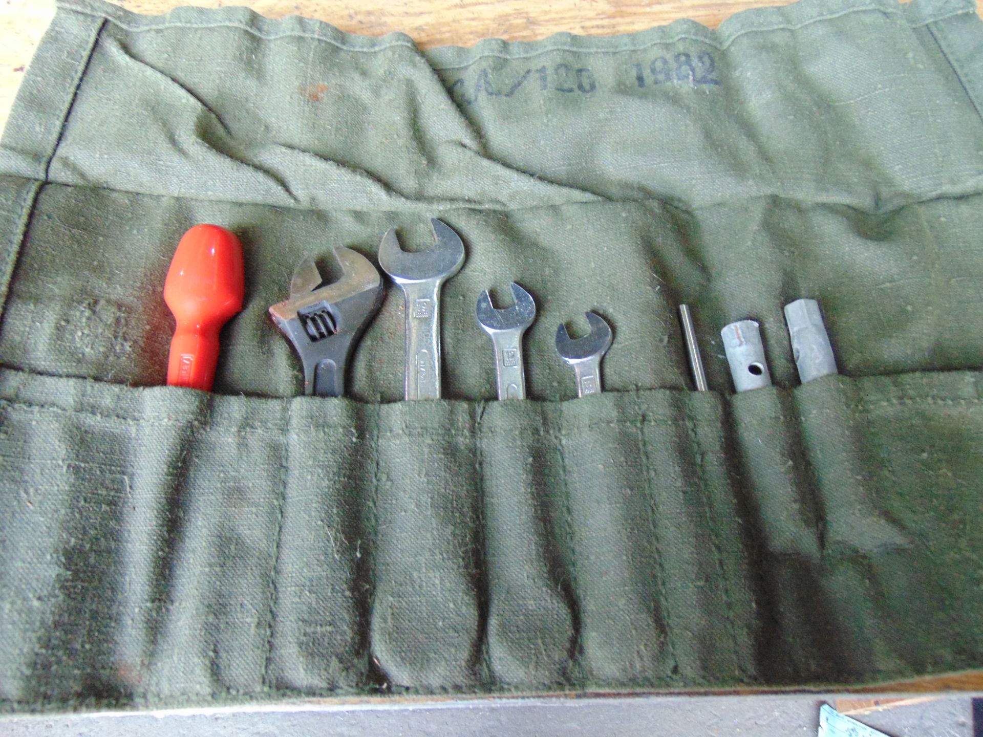 2 x Rare Land Rover FFR Tool Kit in Canvas Roll - Image 2 of 4