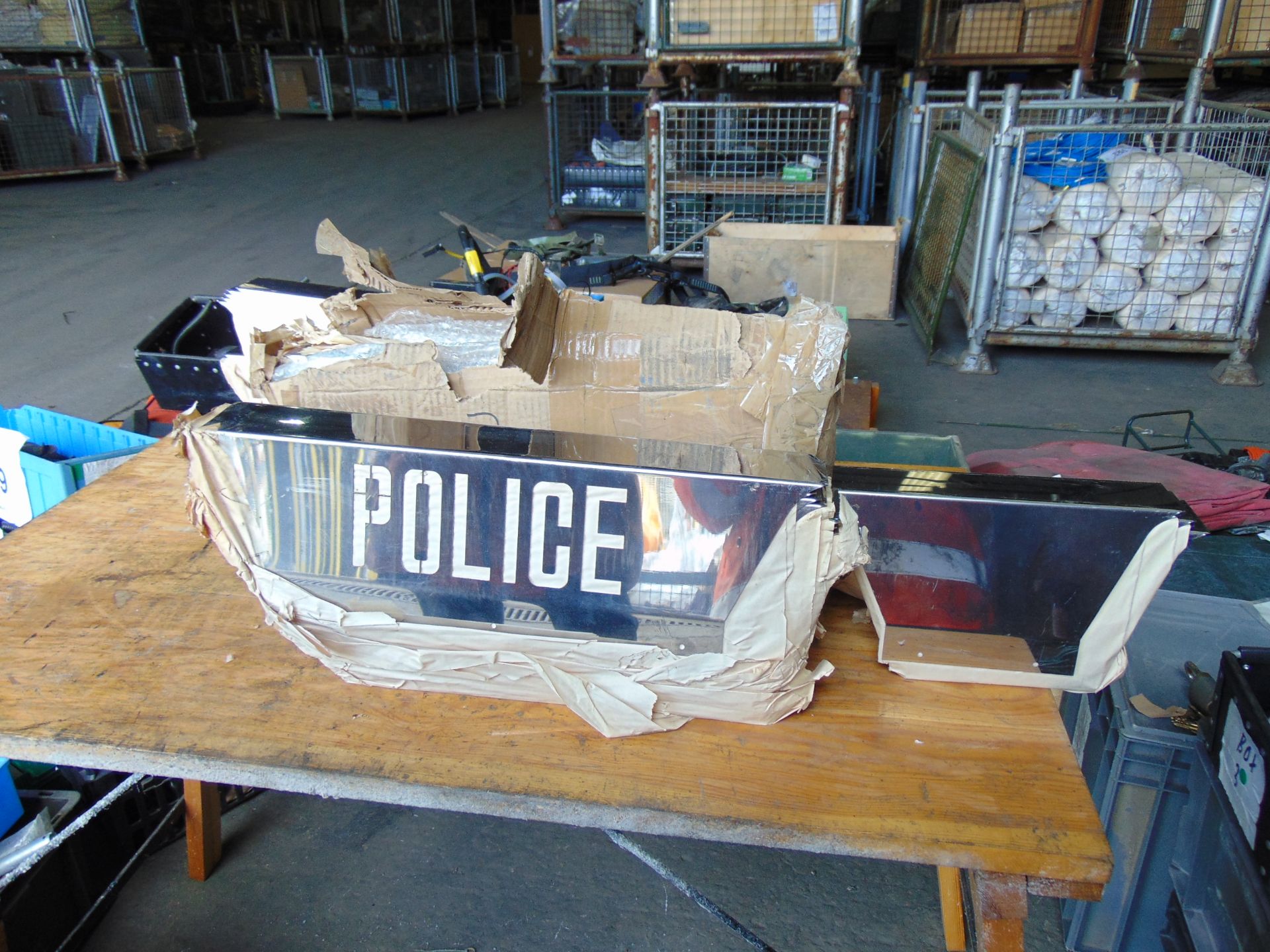 5 Packs of New Unissued Stainless Steel Police Signs etc - Image 5 of 5