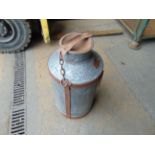 Galvanised Antique 5 gall Milk Churn