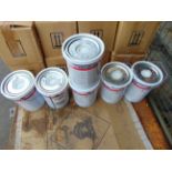 6 x 5 Litre Cans of International RAL9003 Signal White Paint, New Unissued MoD Reserve Stocks
