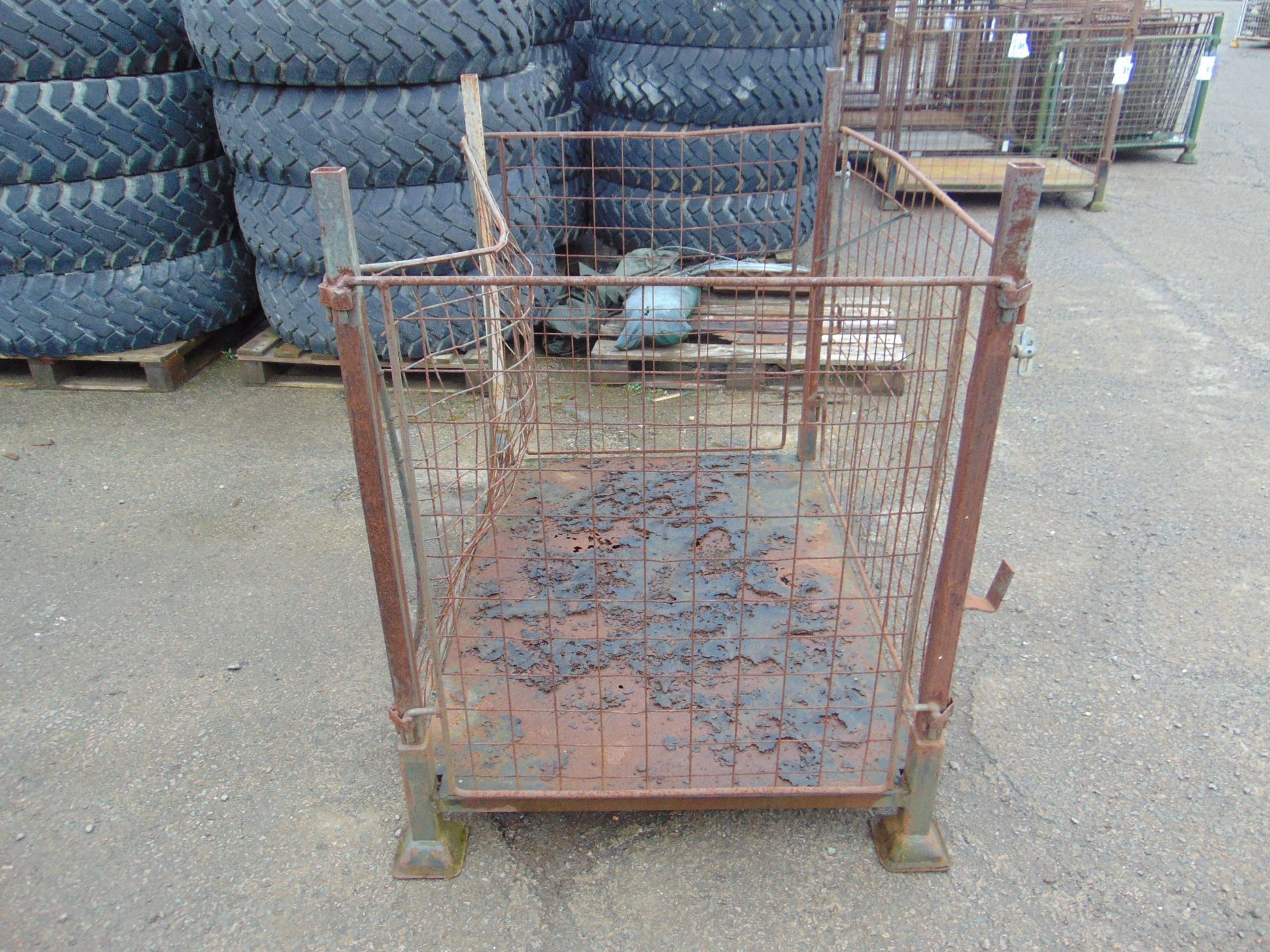 Steel Stacking Stillage w/ Removeable Sides & Corner Posts - Image 3 of 4