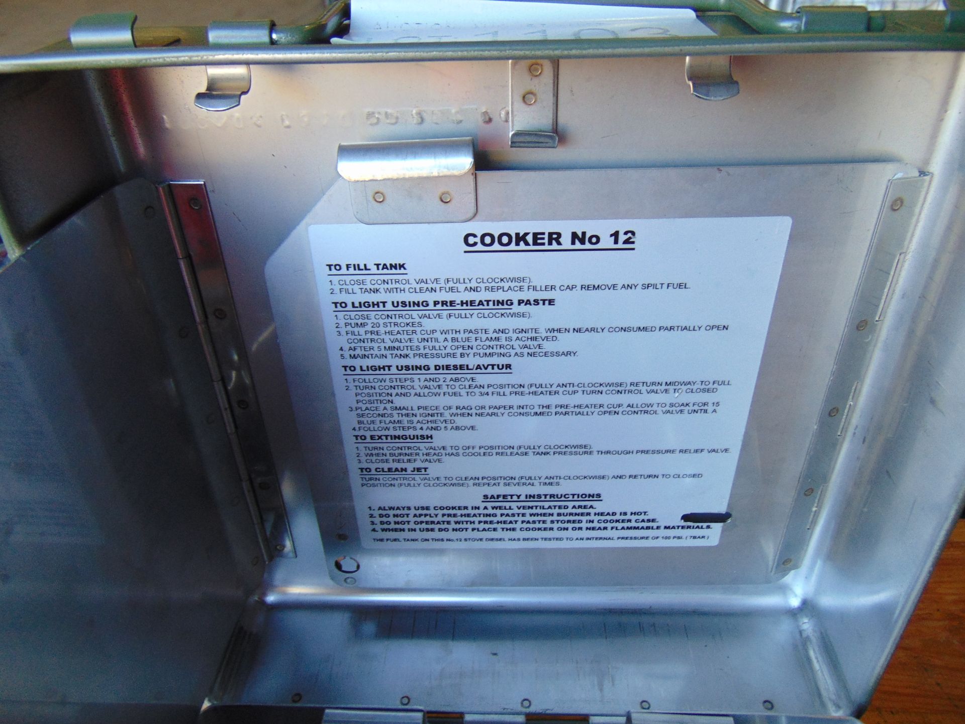 New and Unissued Multifuel Cooking Set No 12 - Image 4 of 8