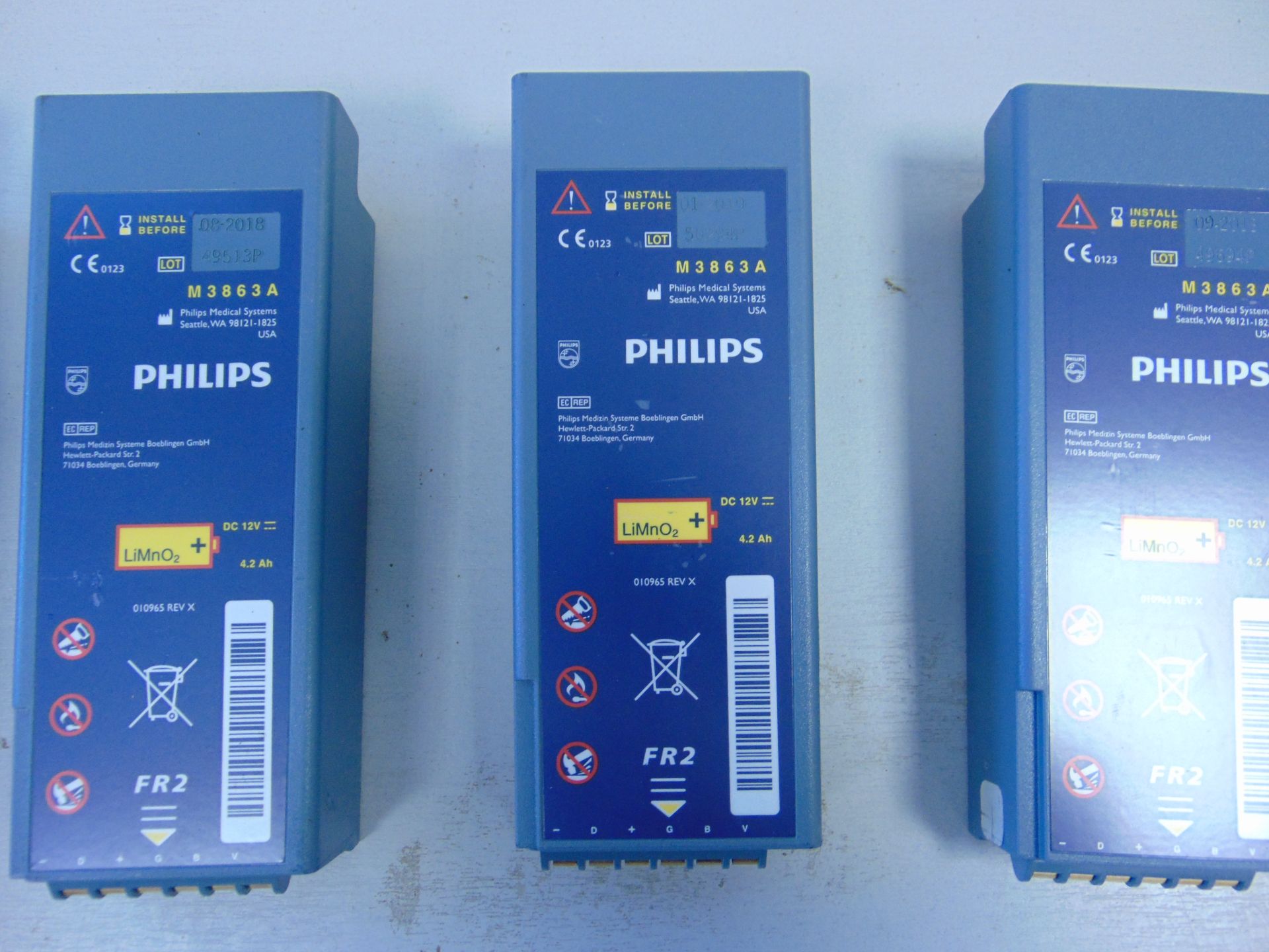 6 x Philips Heartstart FR2 Defibrillator Batteries - Image 3 of 3