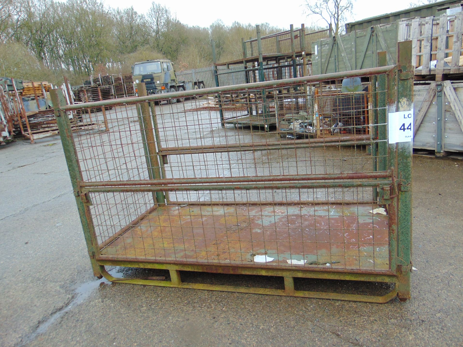 Heavy Duty MOD Steel Stacking Stillage w/ Removeable Side Bars & Corner Posts