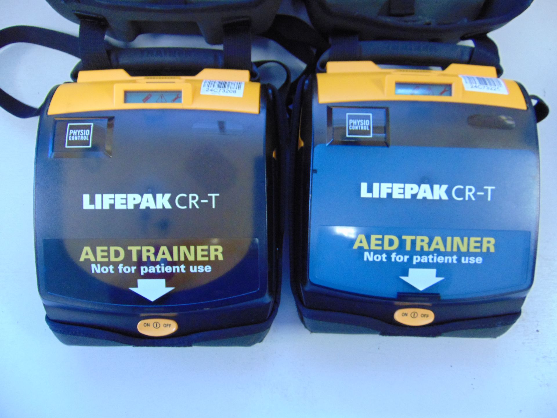 2 x Physio Controls Lifepak CR-T Defibrillator AED Trainer Unit in Carry Case - Image 3 of 4