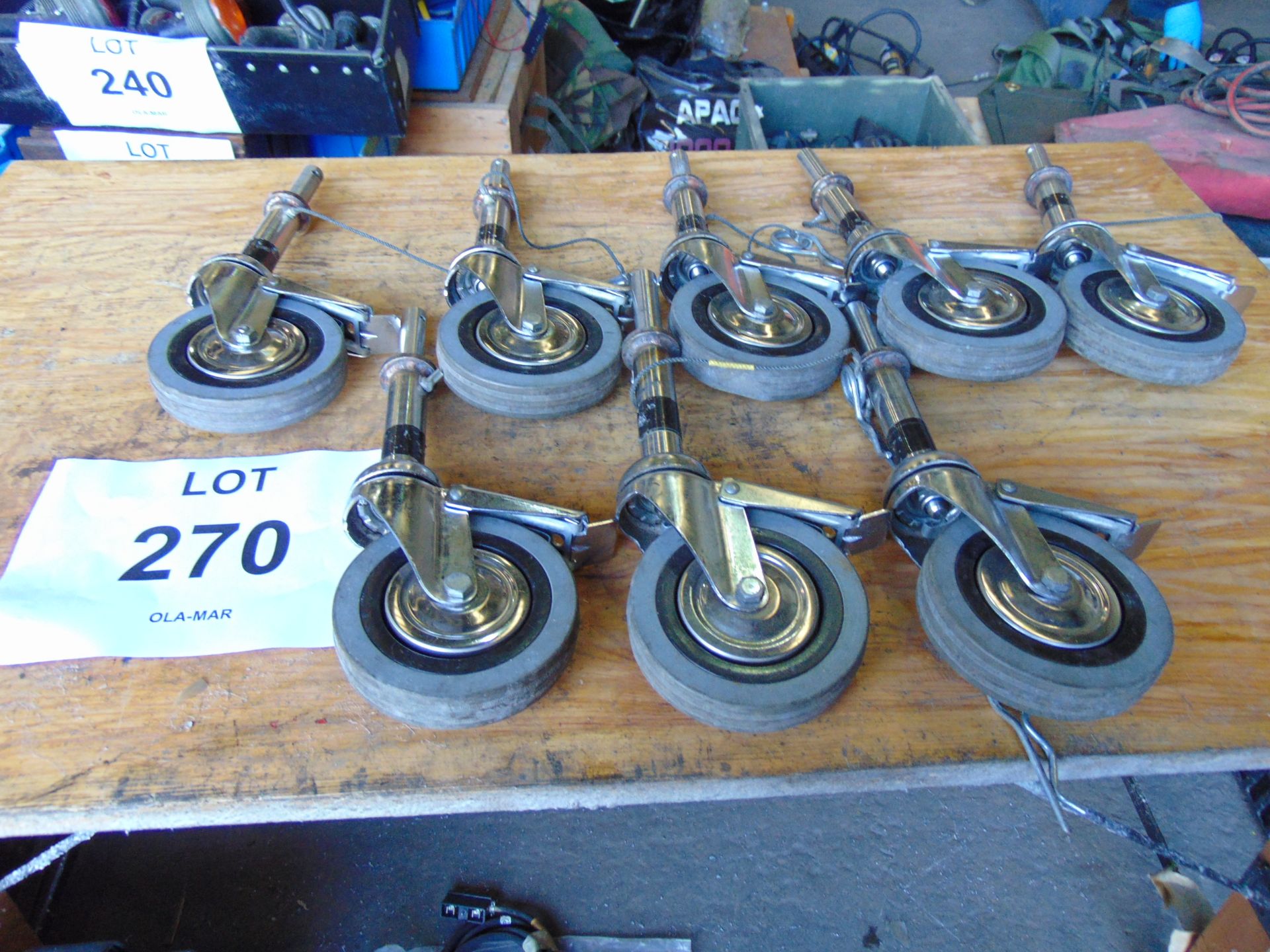 8 x Casters With Brake