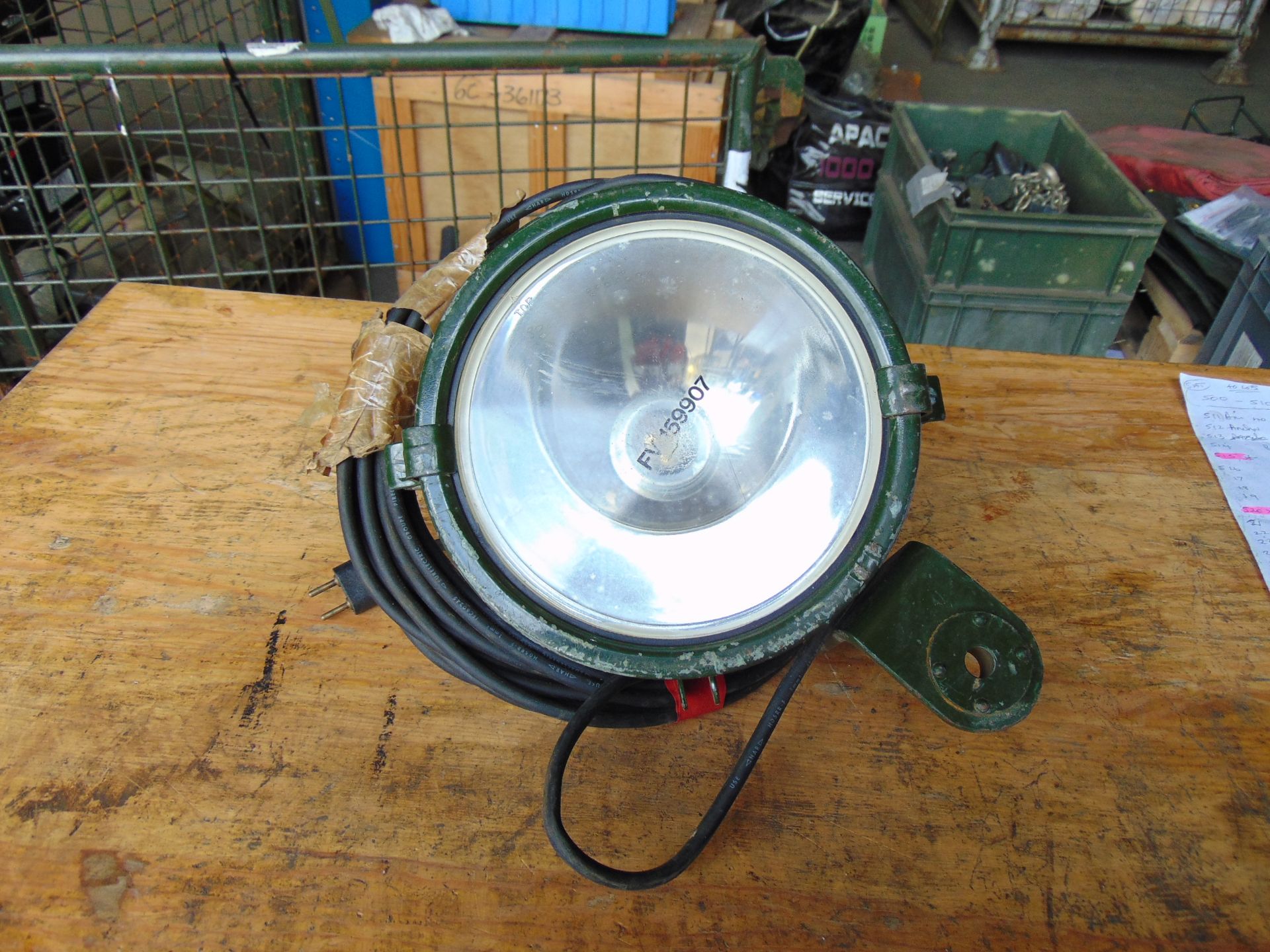 Land Rover Francis Search Light c/w Lead and Plug - Image 2 of 5