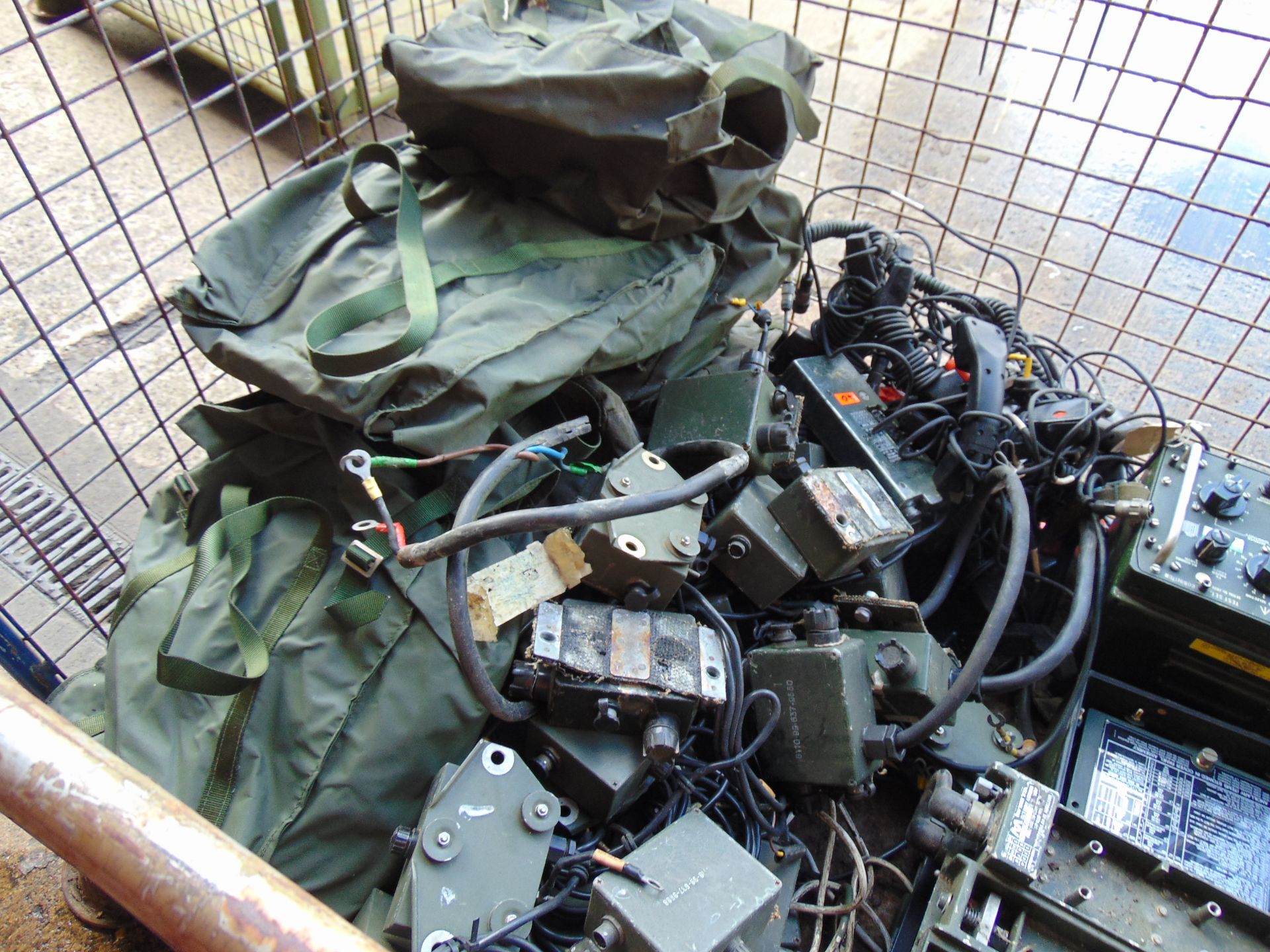 1 x Stillage of Clansman Radio Equipment inc Transmitter, Test Sets, Charger, Cables, Handsets etc - Image 4 of 12