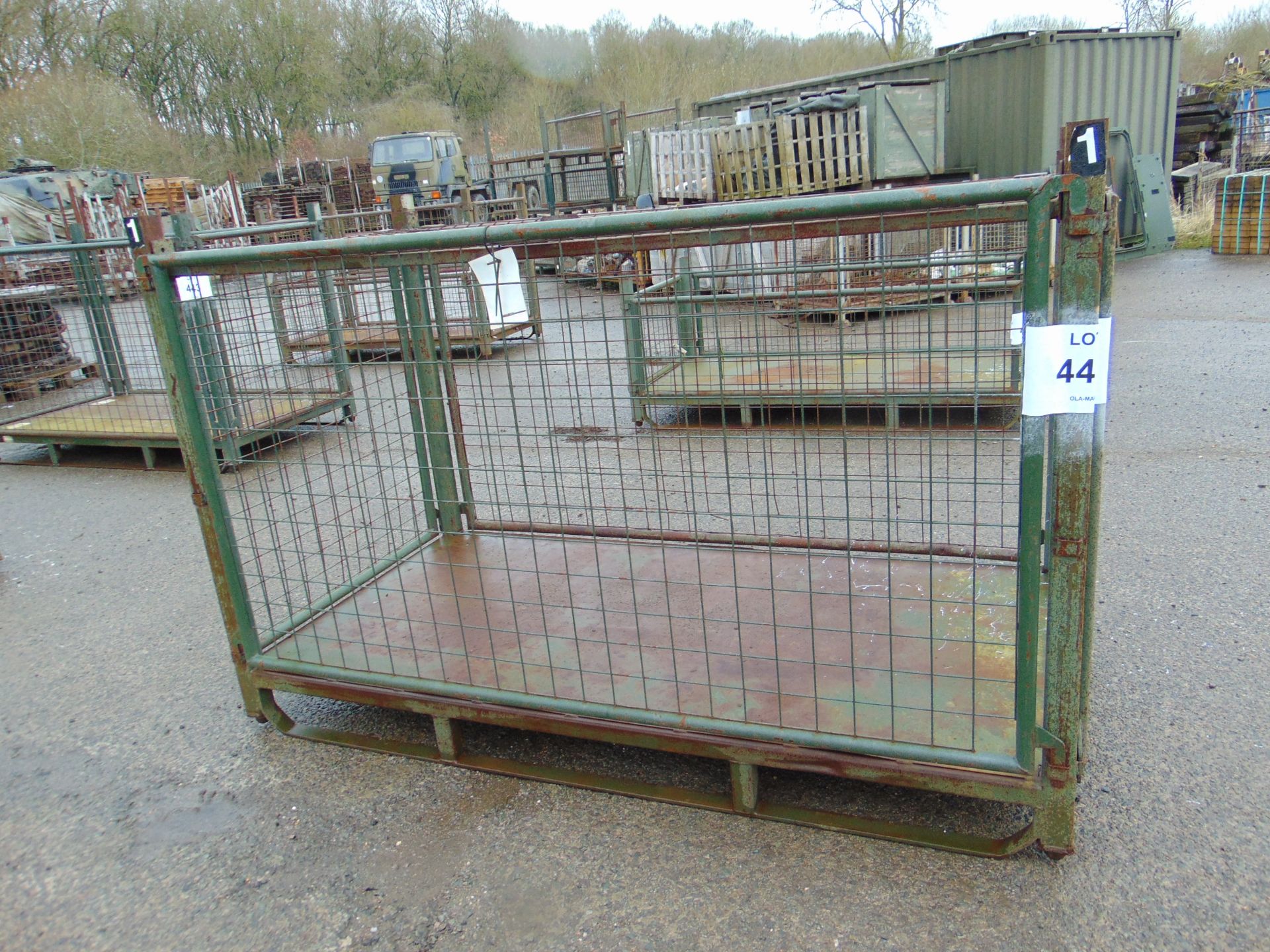 Heavy Duty MOD Steel Stacking Stillage w/ Removeable Side Bars & Corner Posts